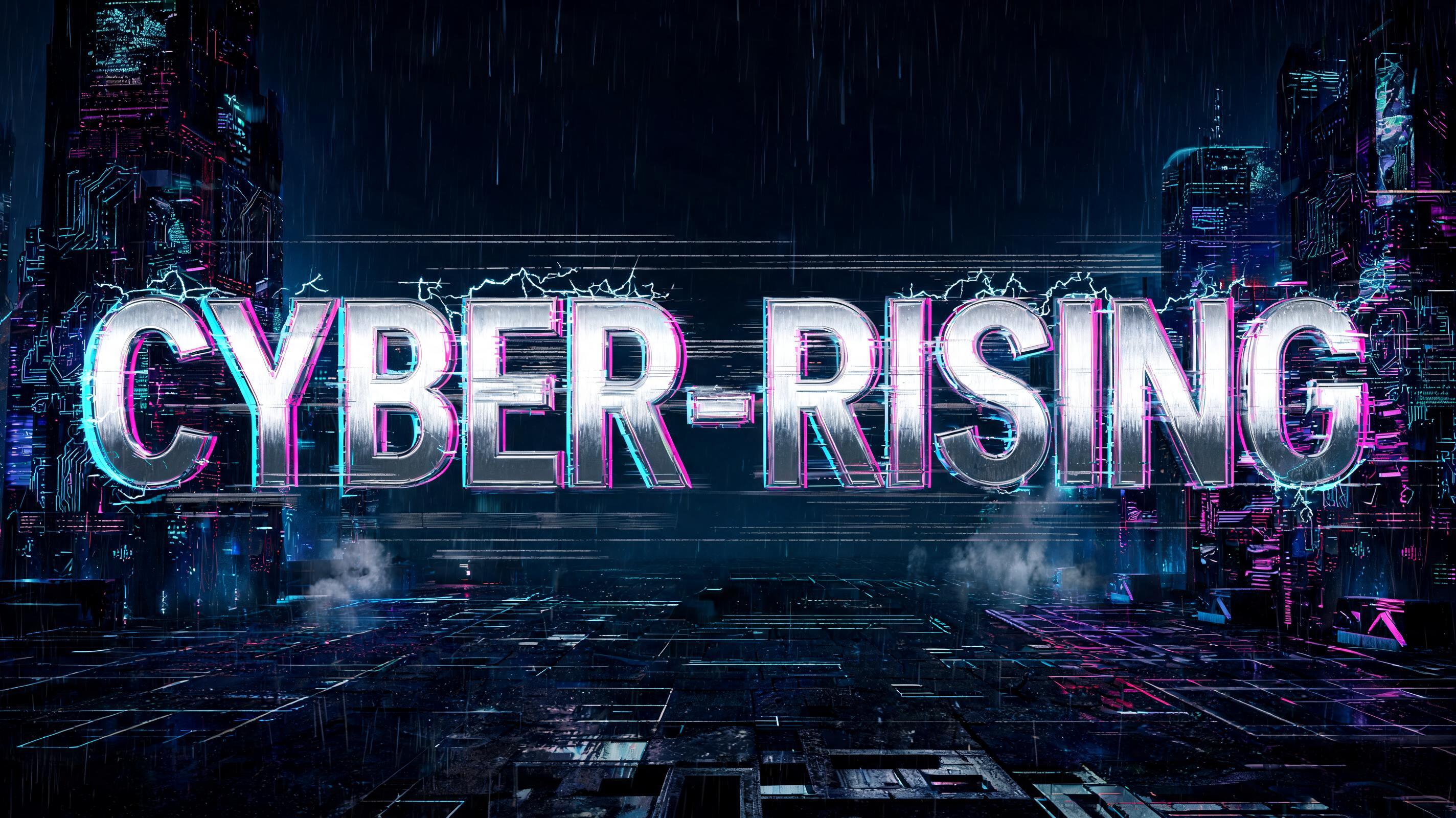 "CYBER-RISING" — Cyberpunk | AI Text Effect Generator
