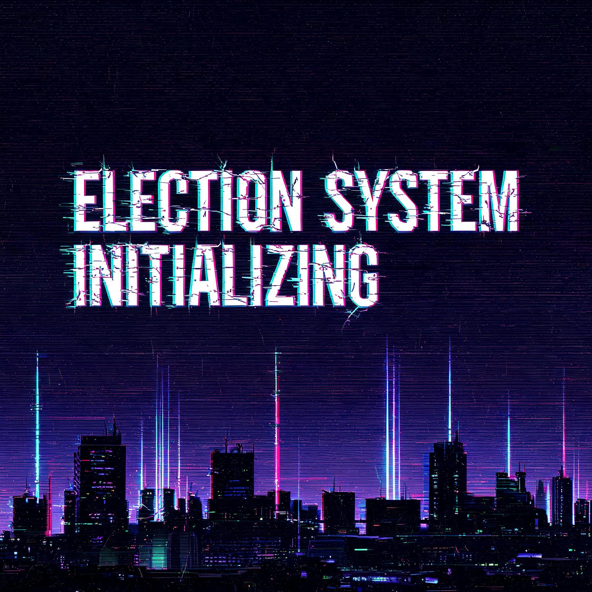 "ELECTION SYSTEM INITIALIZING" — Cyberpunk | AI Text Effect Generator