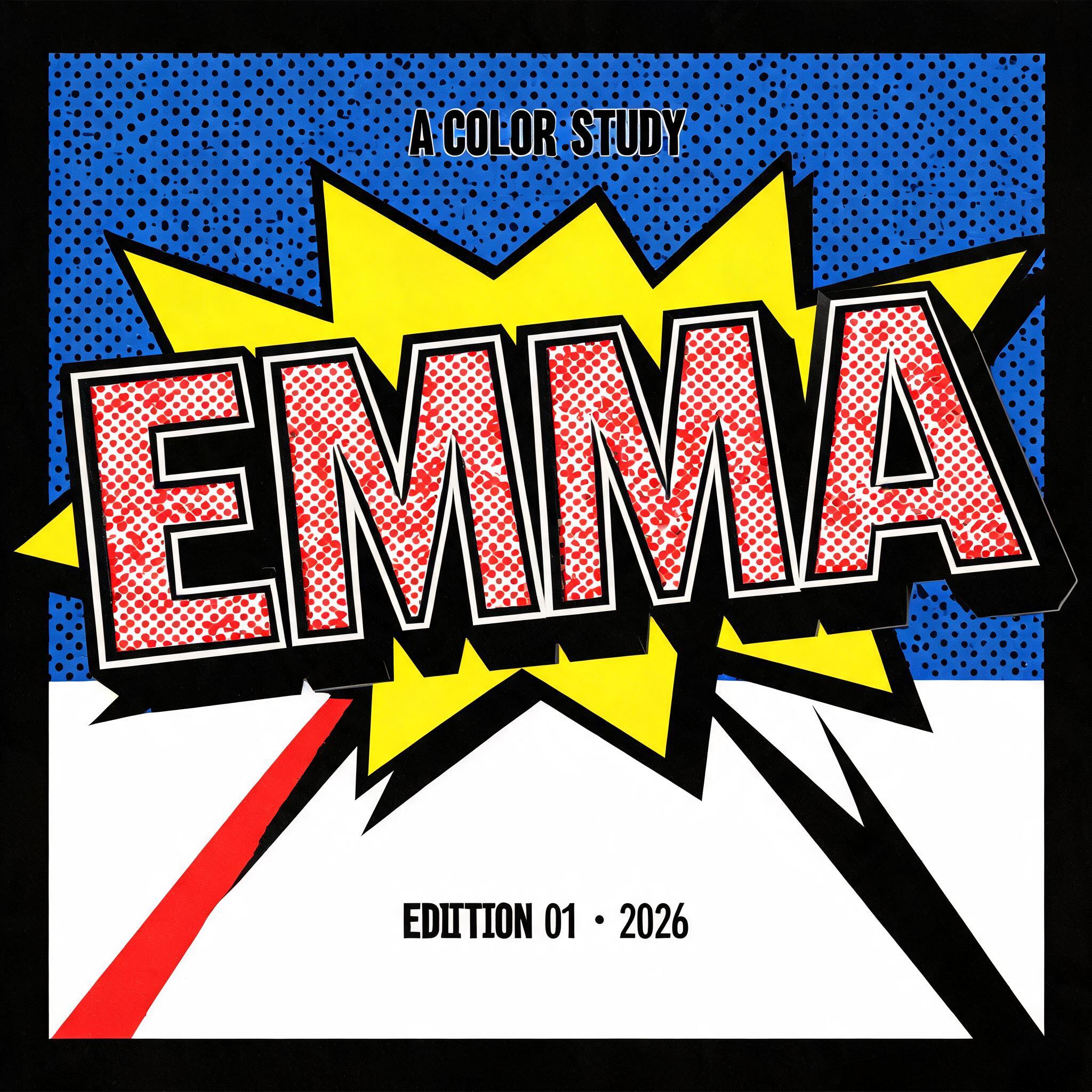 "Design a pop art title reading Emma" — Pop Art text effect