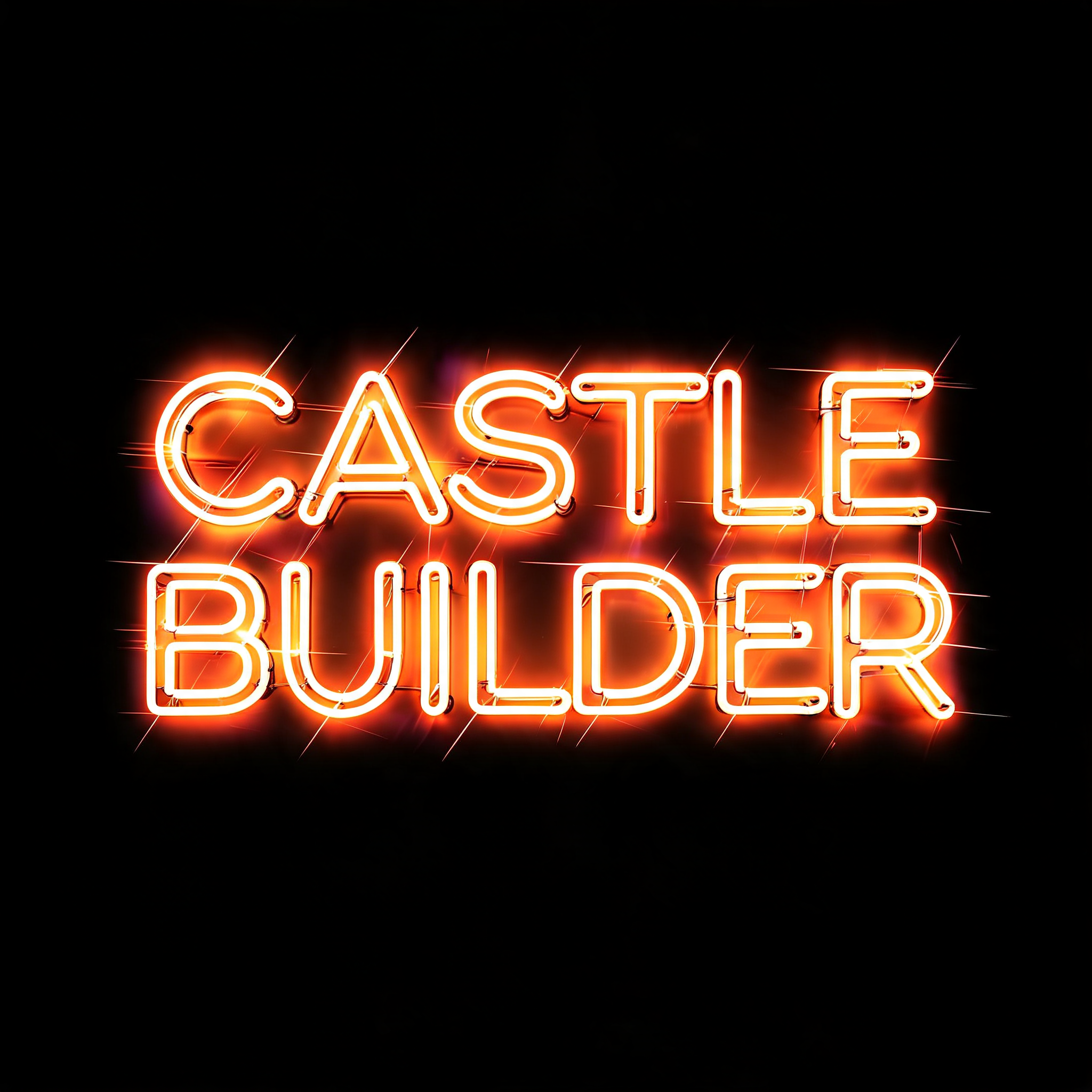 "CASTLE BUILDER" — Neon Sign | AI Text Effect Generator