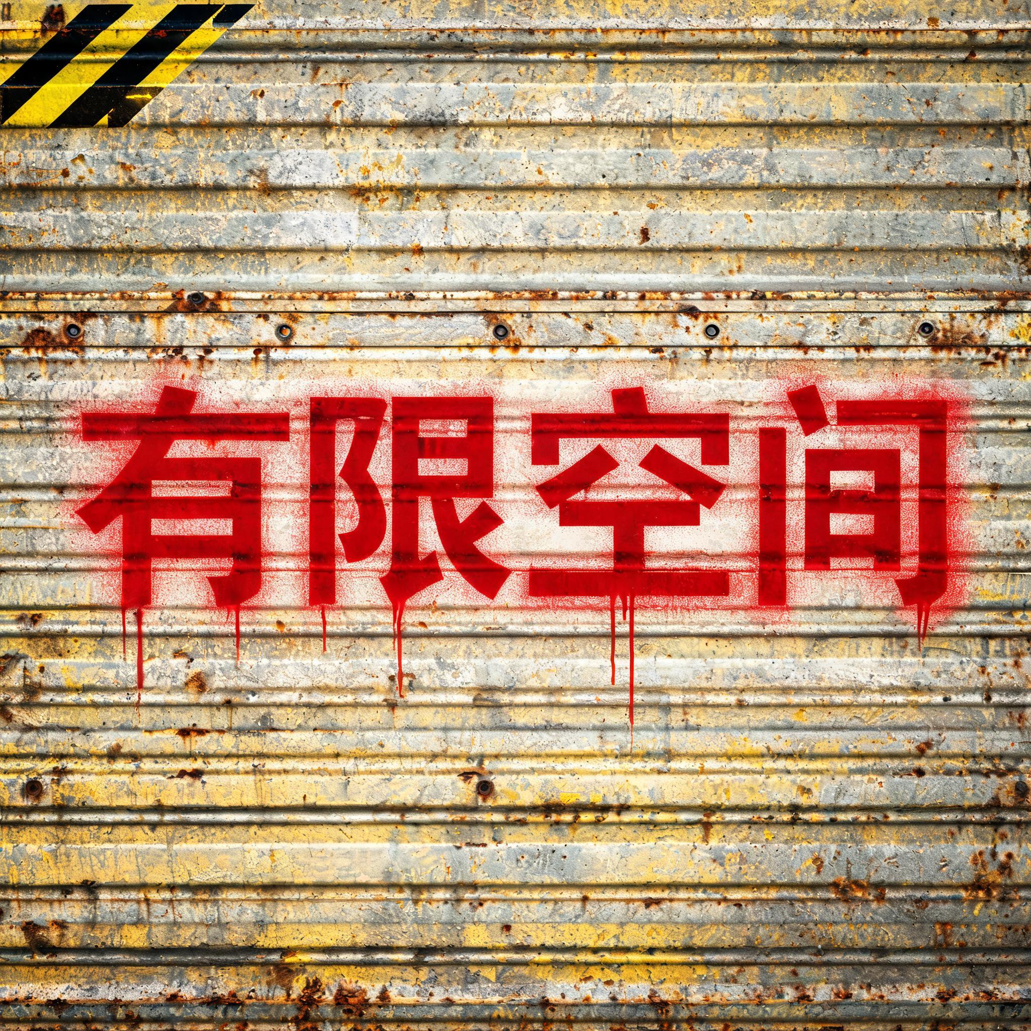 "有限空间" — Stencil | AI Text Effect Generator