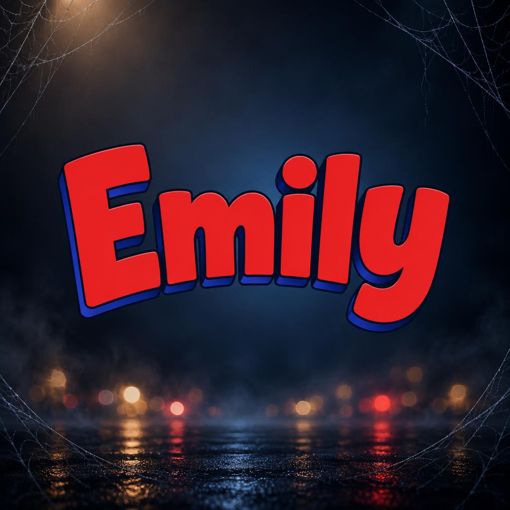 "Emily" — Spider Hero | AI Text Effect Generator