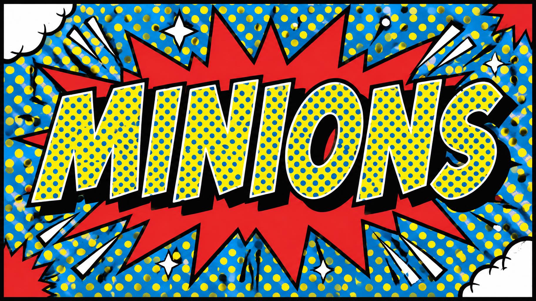 "MINIONS" — Pop Art | AI Text Effect Generator