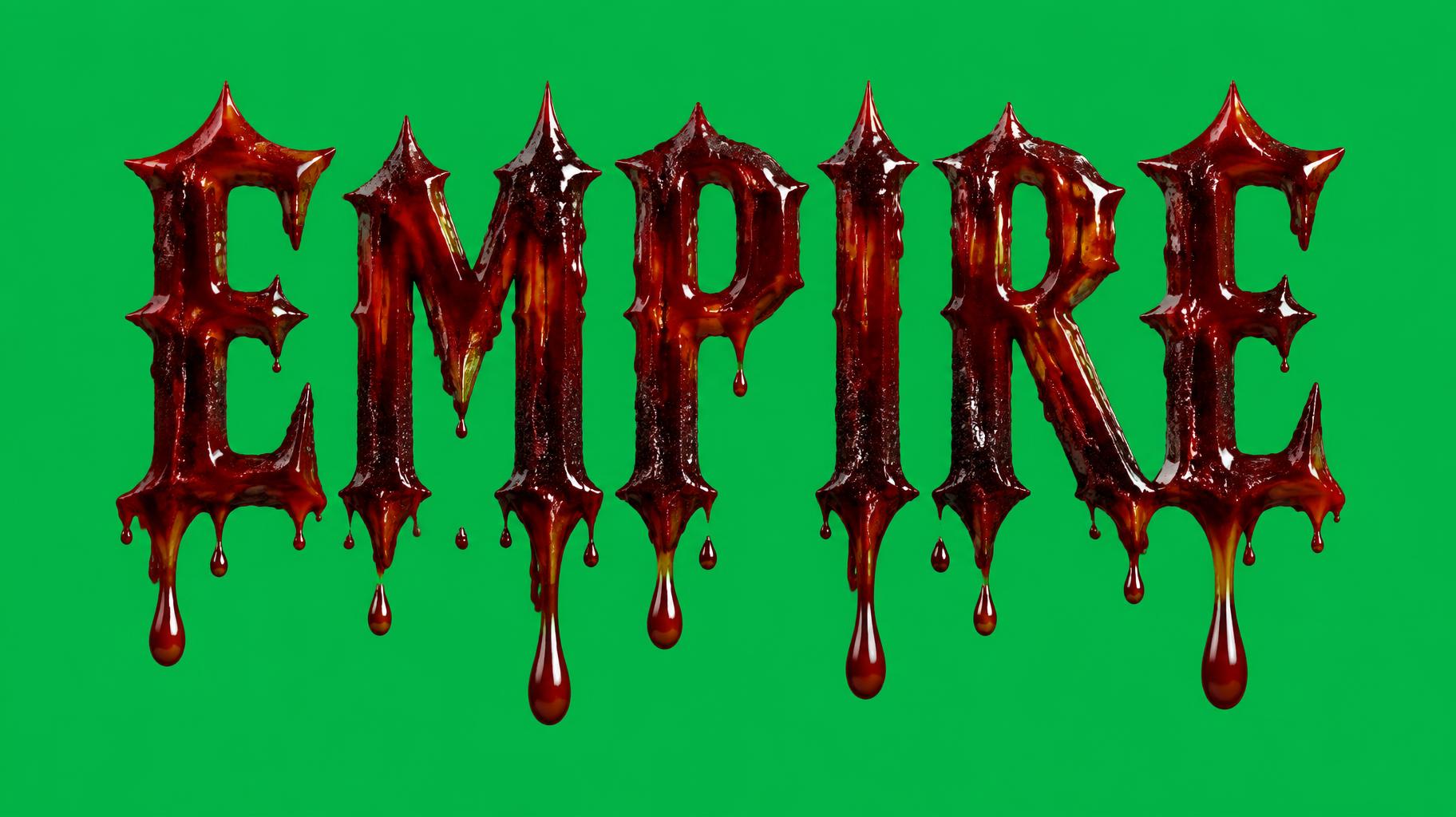 "EMPIRE" — Drip Font Blood | AI Text Effect Generator