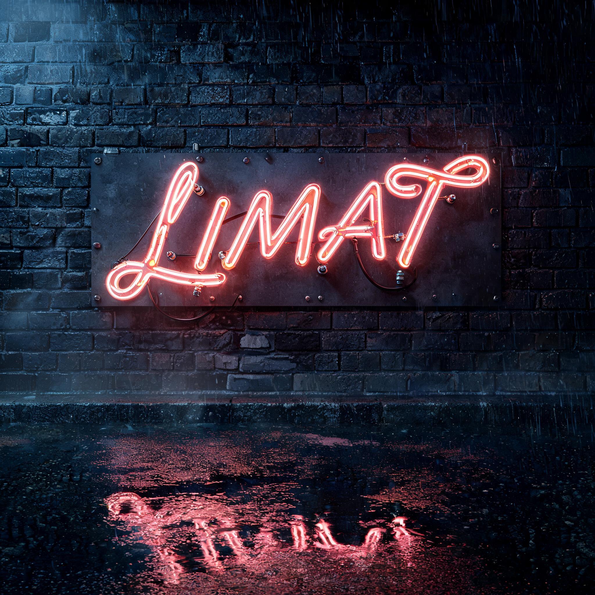 "LIMAT" — Neon Sign | AI Text Effect Generator