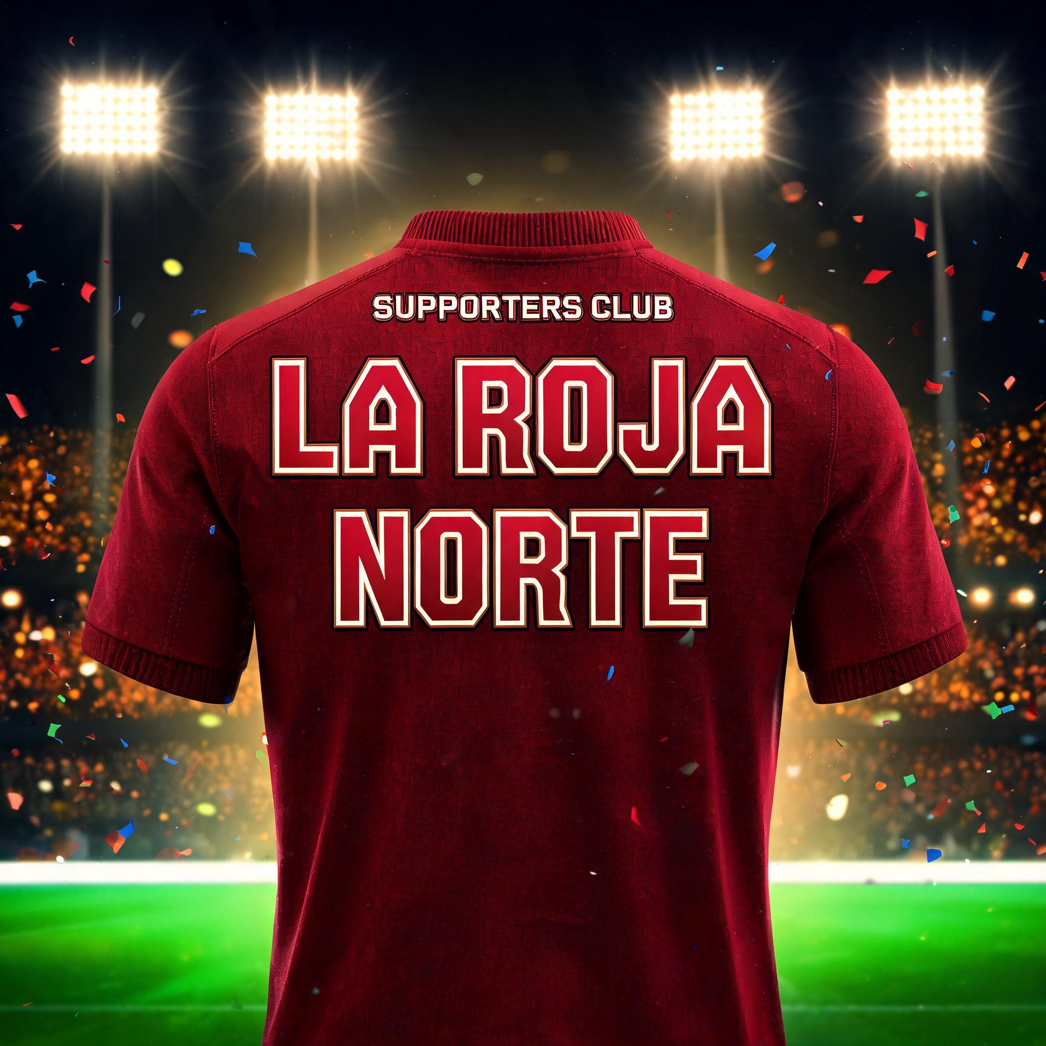 "LA ROJA
NORTE
SUPPORTERS CLUB" — Sports Football | AI Text Effect Generator