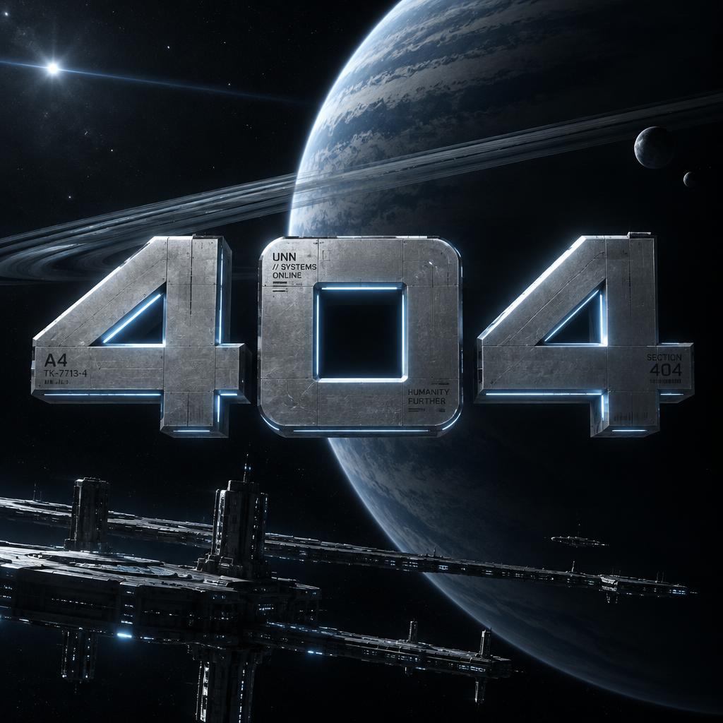 "404" — Cinematic Scifi text effect