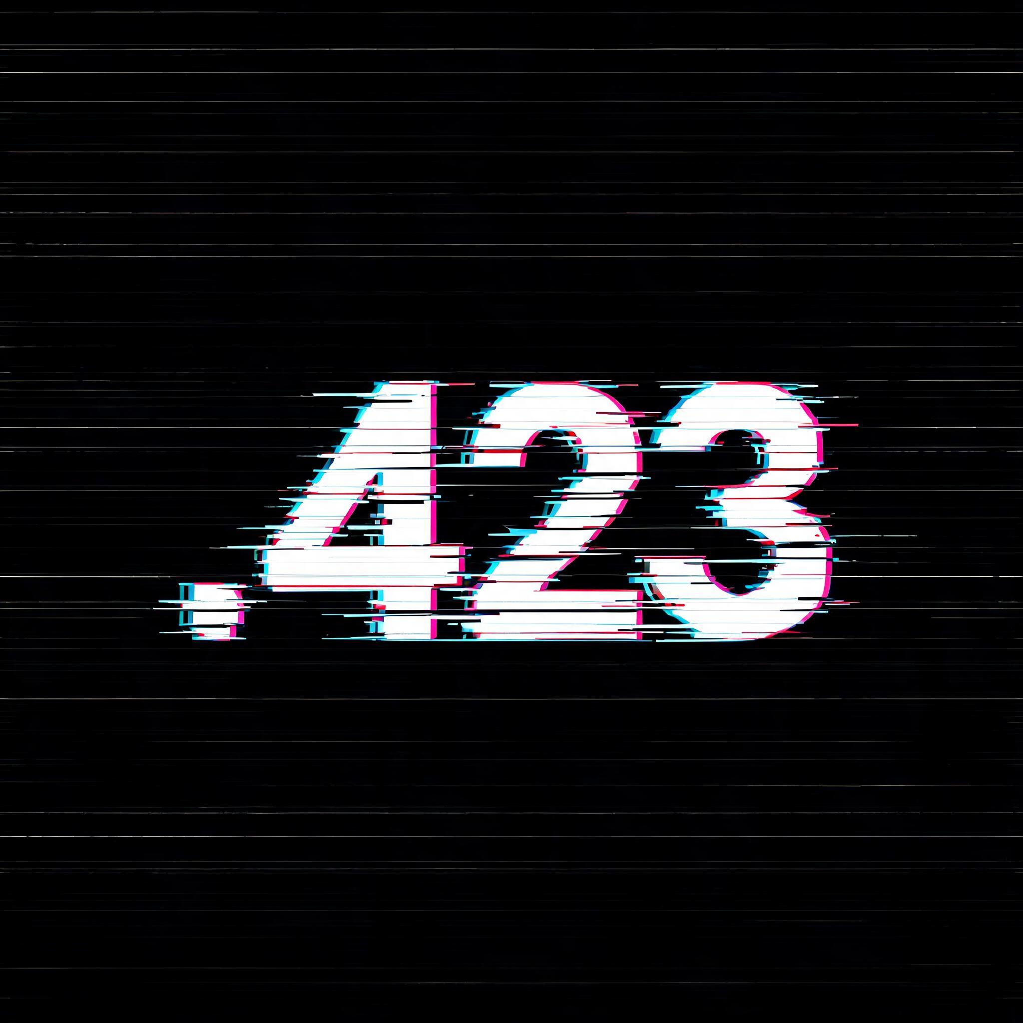 ".423" — Glitch text effect