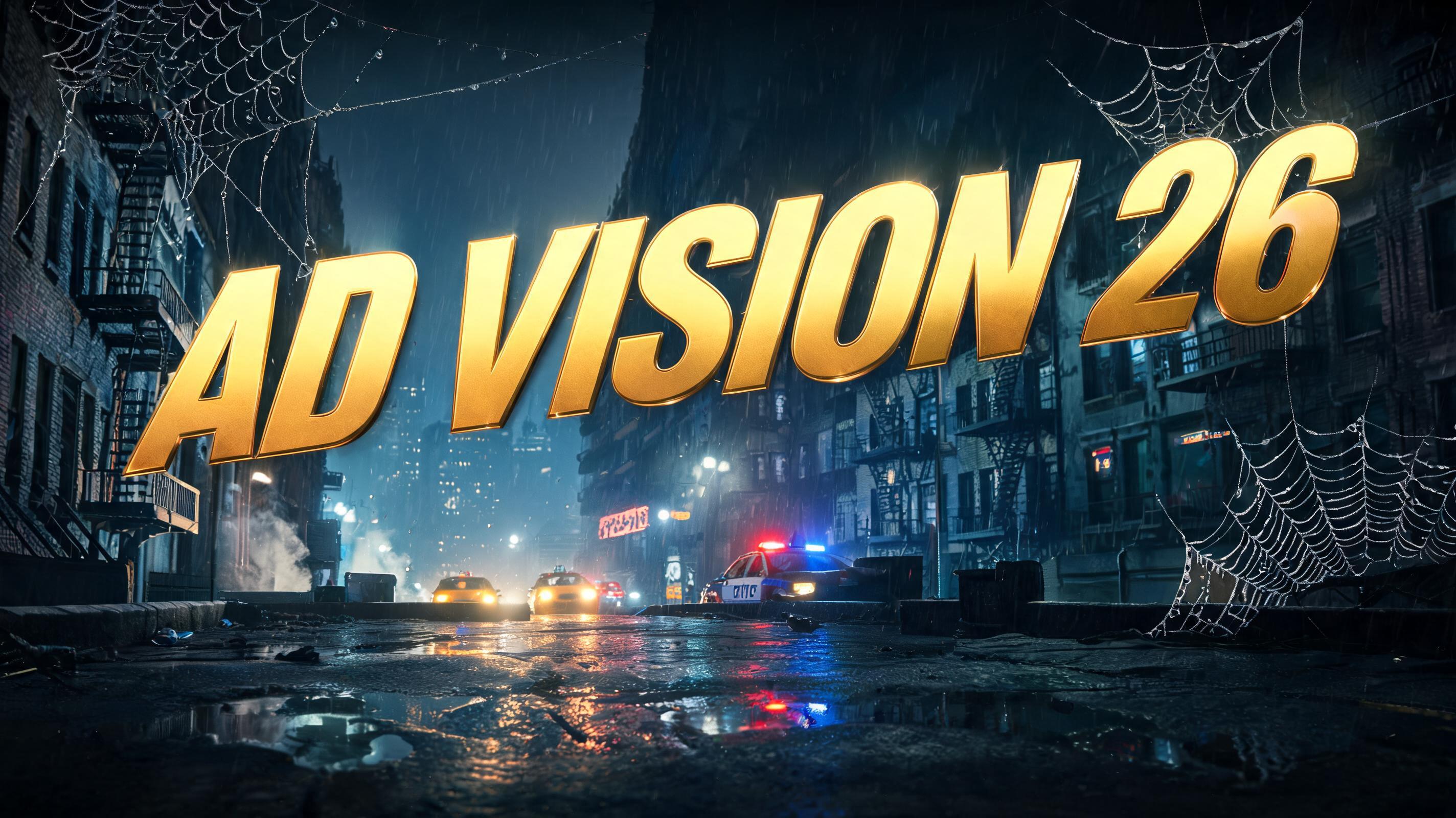 "AD VISION 26" — Spider Hero | AI Text Effect Generator