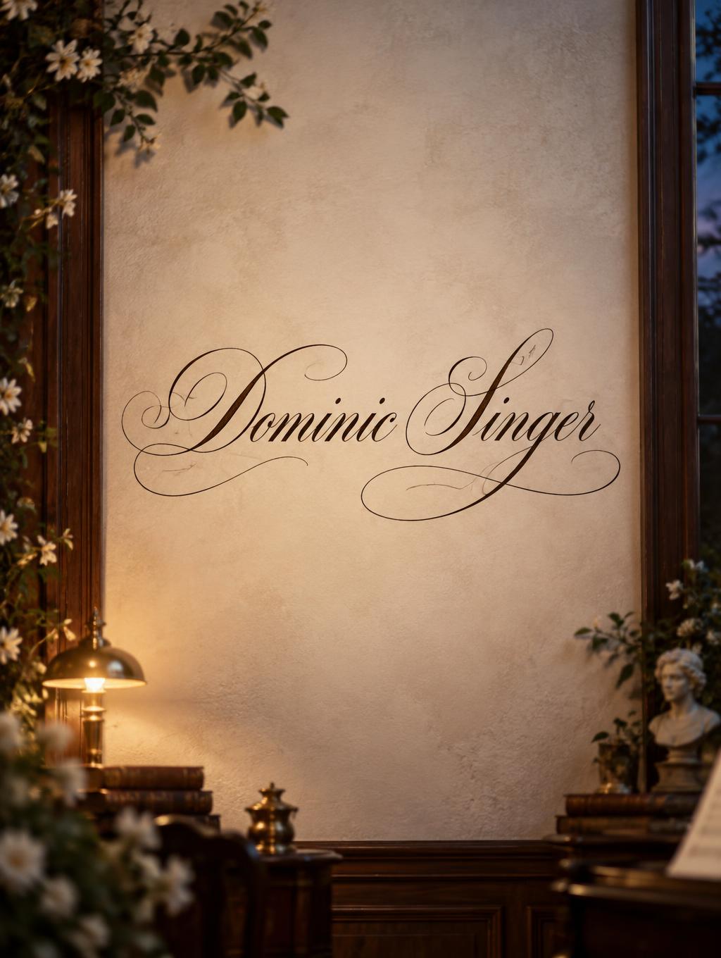 "Dominic Singer" —  | AI Text Effect Generator