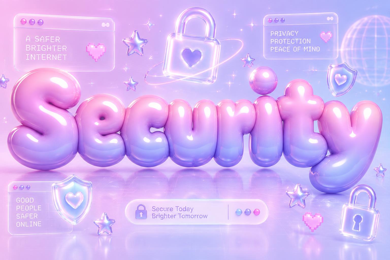 "Security" — Y2k Bubbly | AI Text Effect Generator