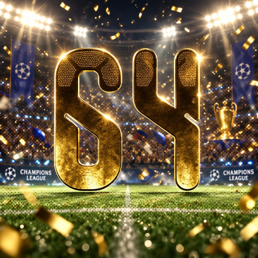 "64" — Sports Football | AI Text Effect Generator