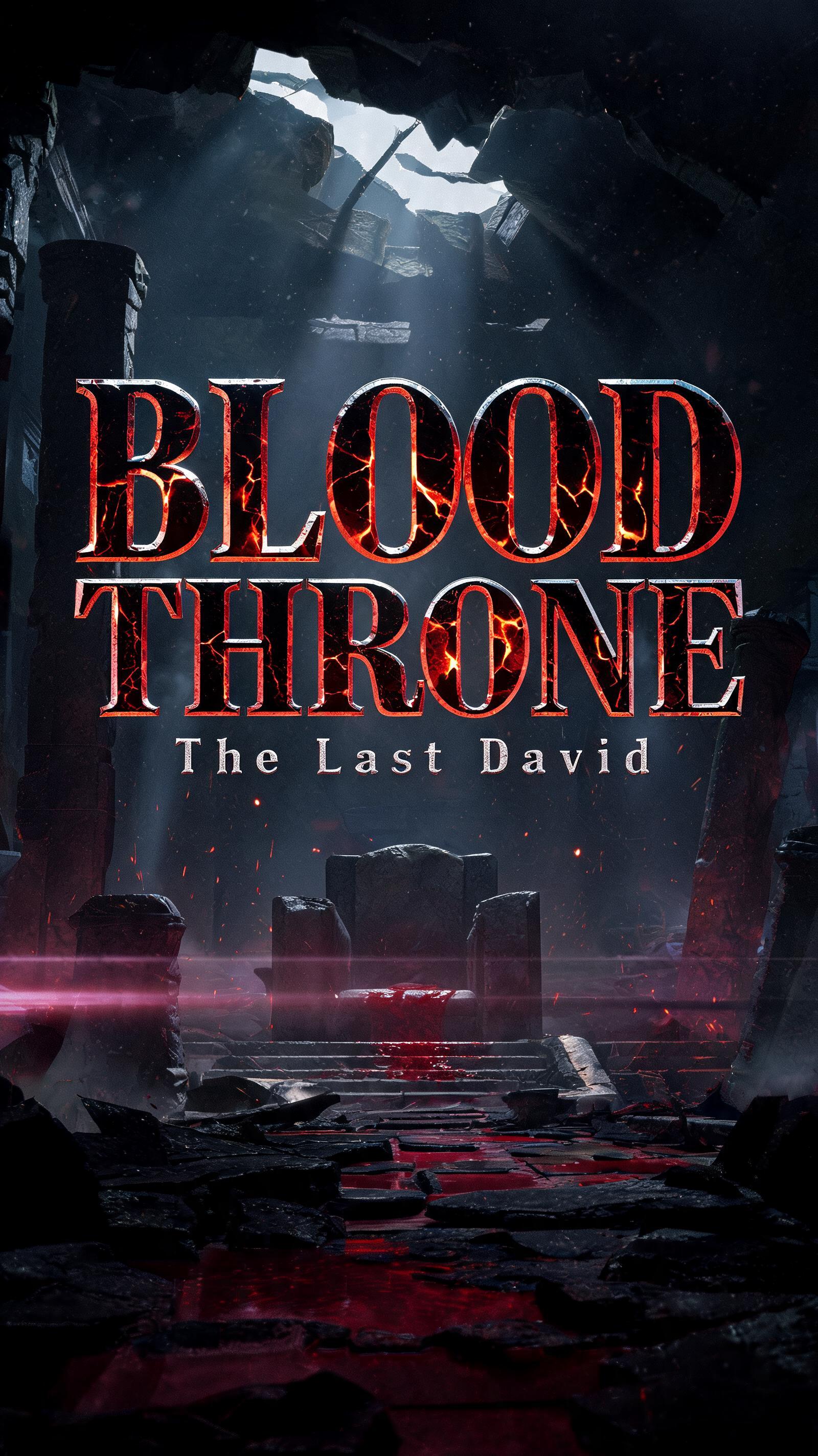 "BLOOD THRONE 
             The Last david" — Cinematic text effect