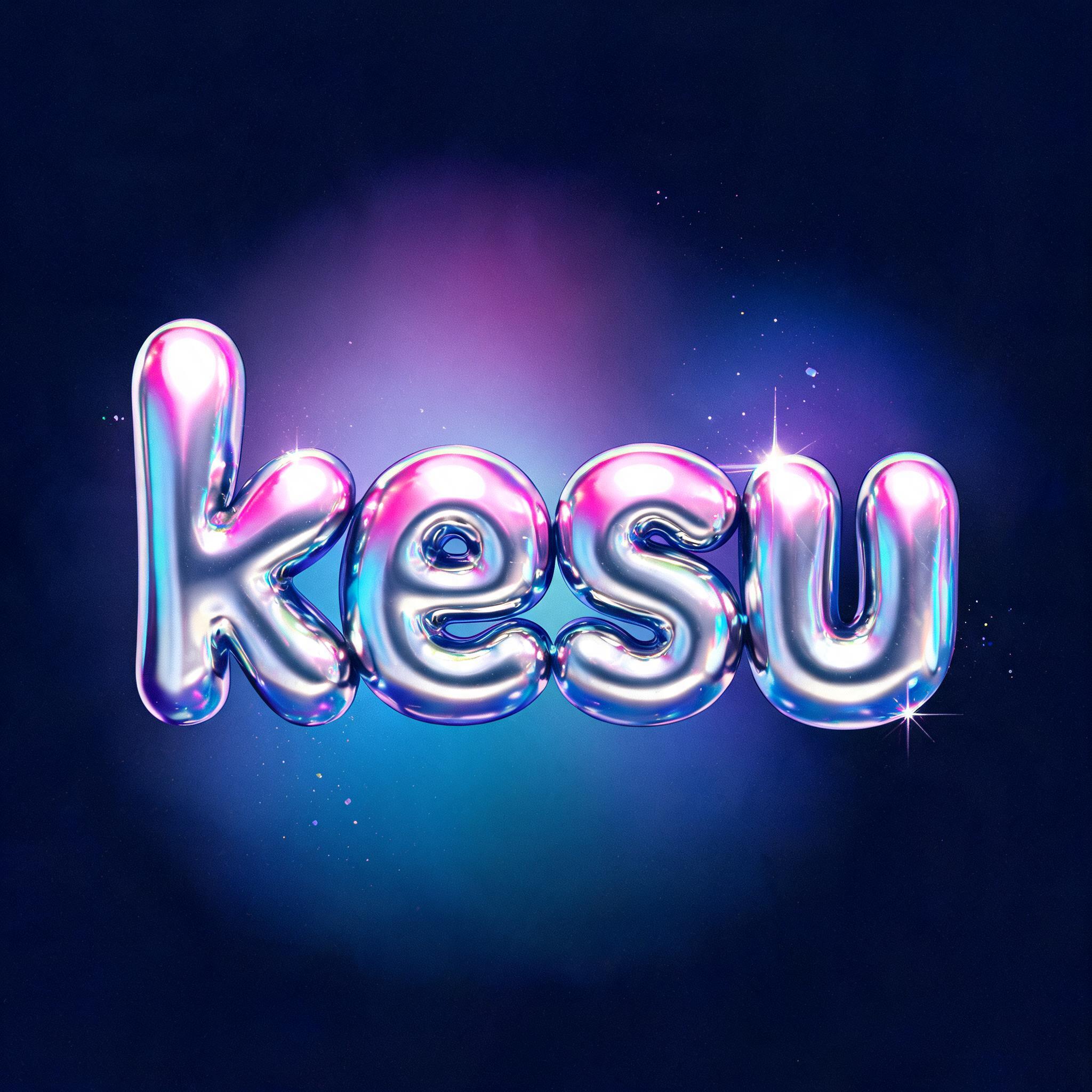 "kesu" — Y2k | AI Text Effect Generator