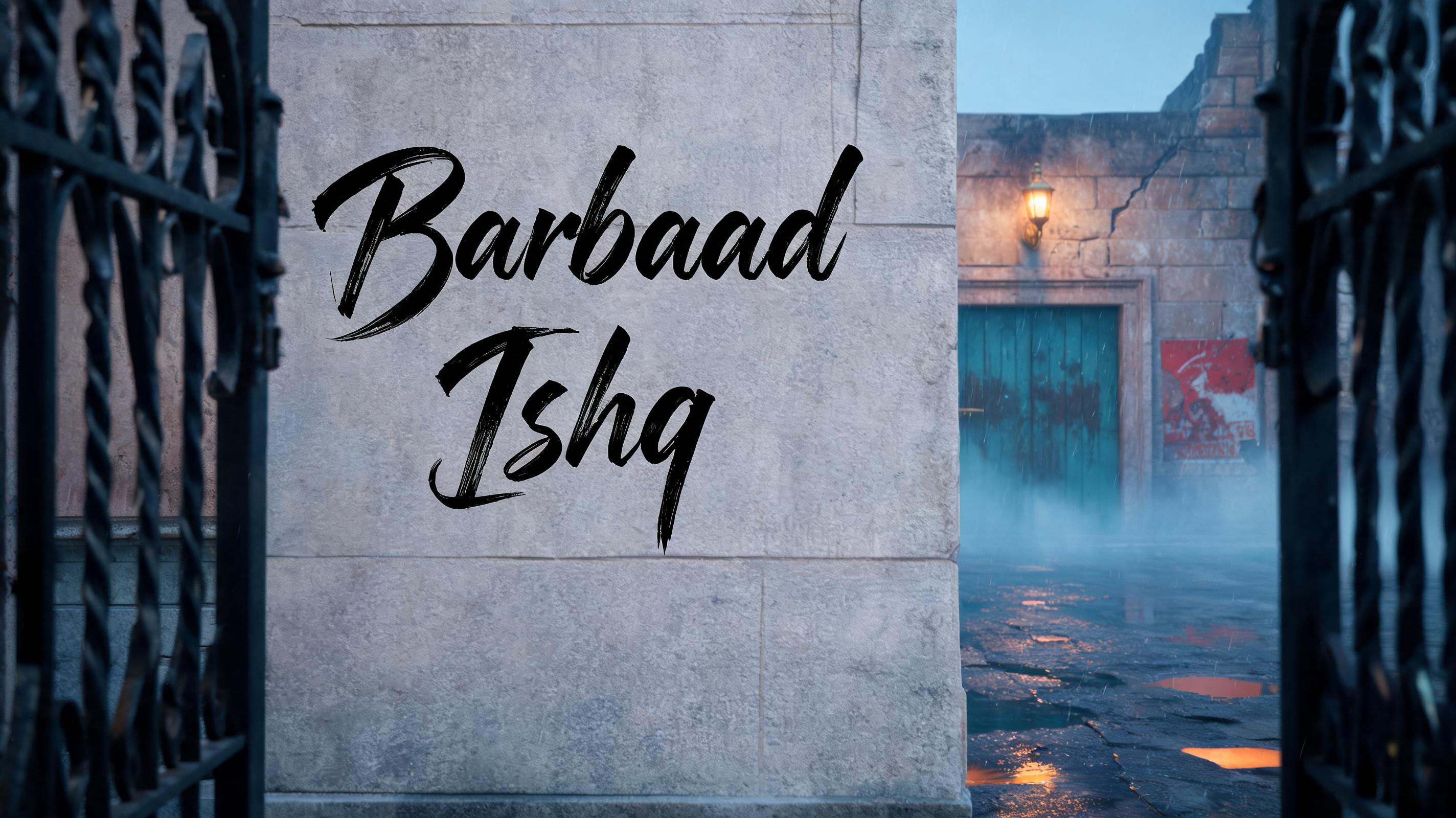"Barbaad Ishq" —  | AI Text Effect Generator