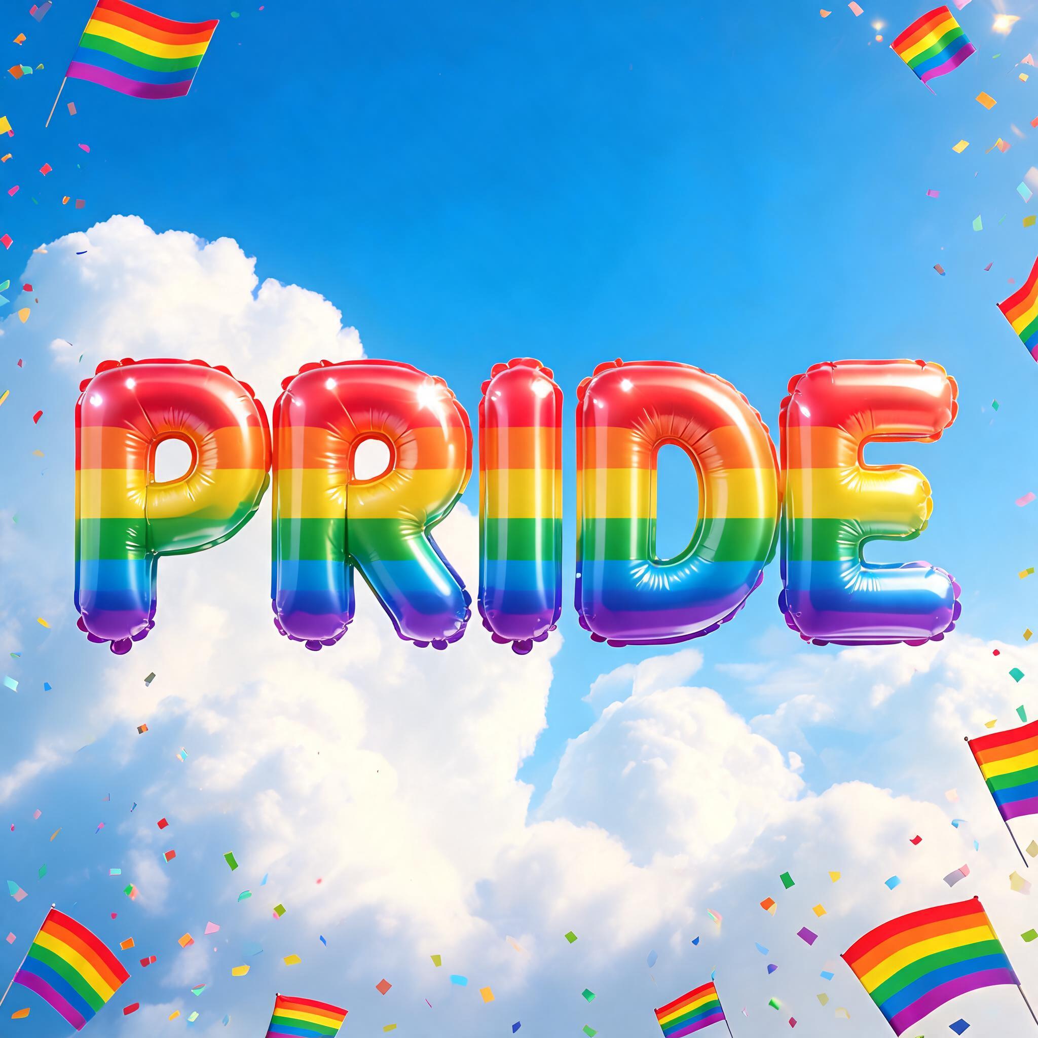 "PRIDE" — Rainbow | AI Text Effect Generator