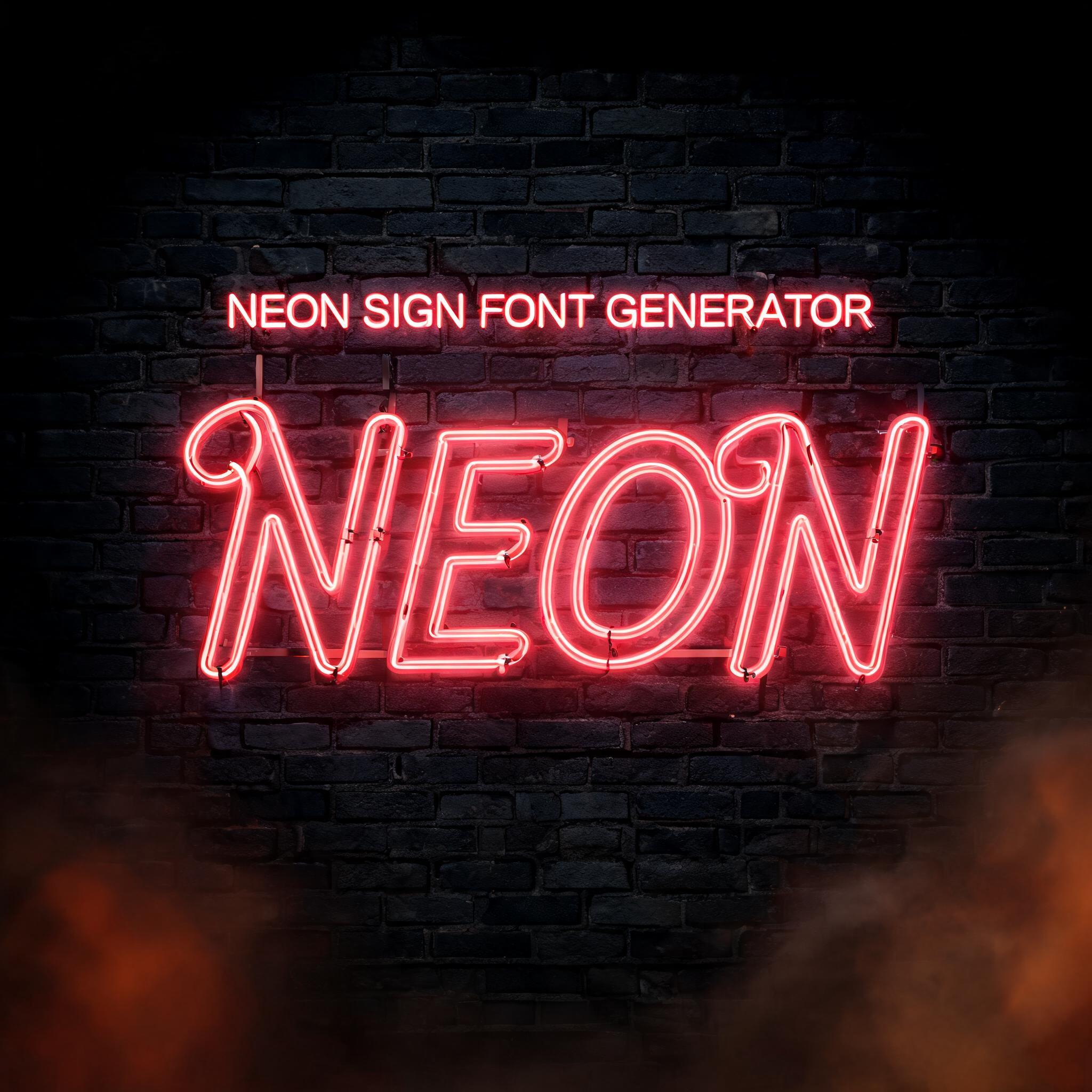 "NEON
NEON SIGN FONT GENERATOR" — Neon Sign | AI Text Effect Generator