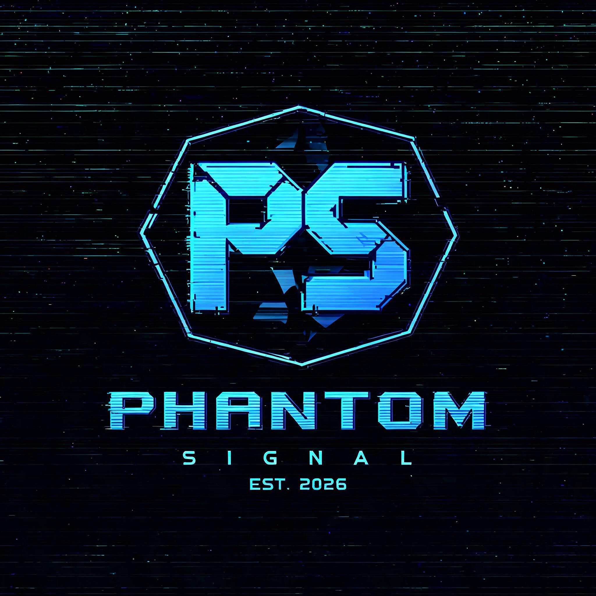 "PHANTOM
SIGNAL
EST. 2026" — Cyberpunk Hologram text effect