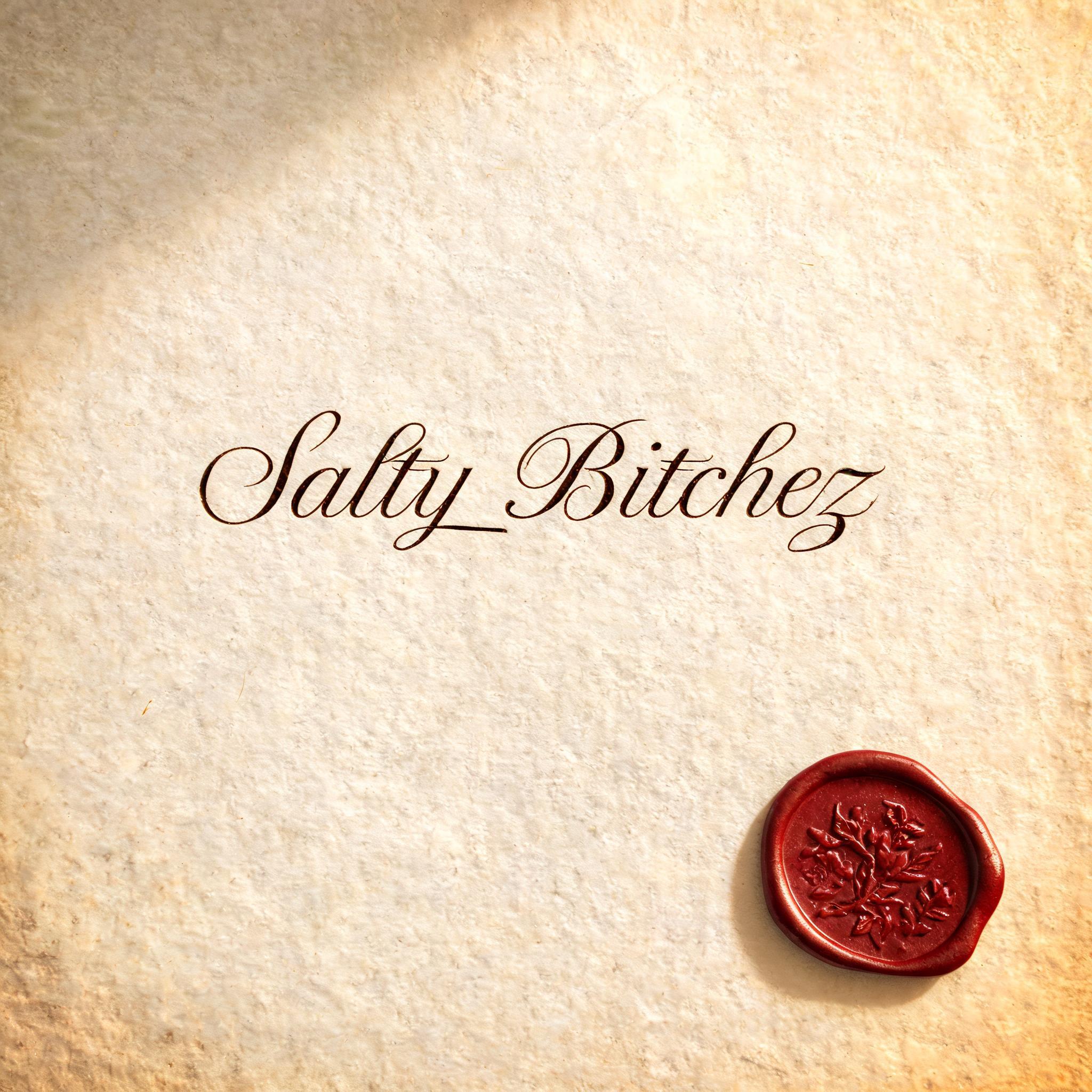 "Salty_Bitchez" — Handwritten Script | AI Text Effect Generator