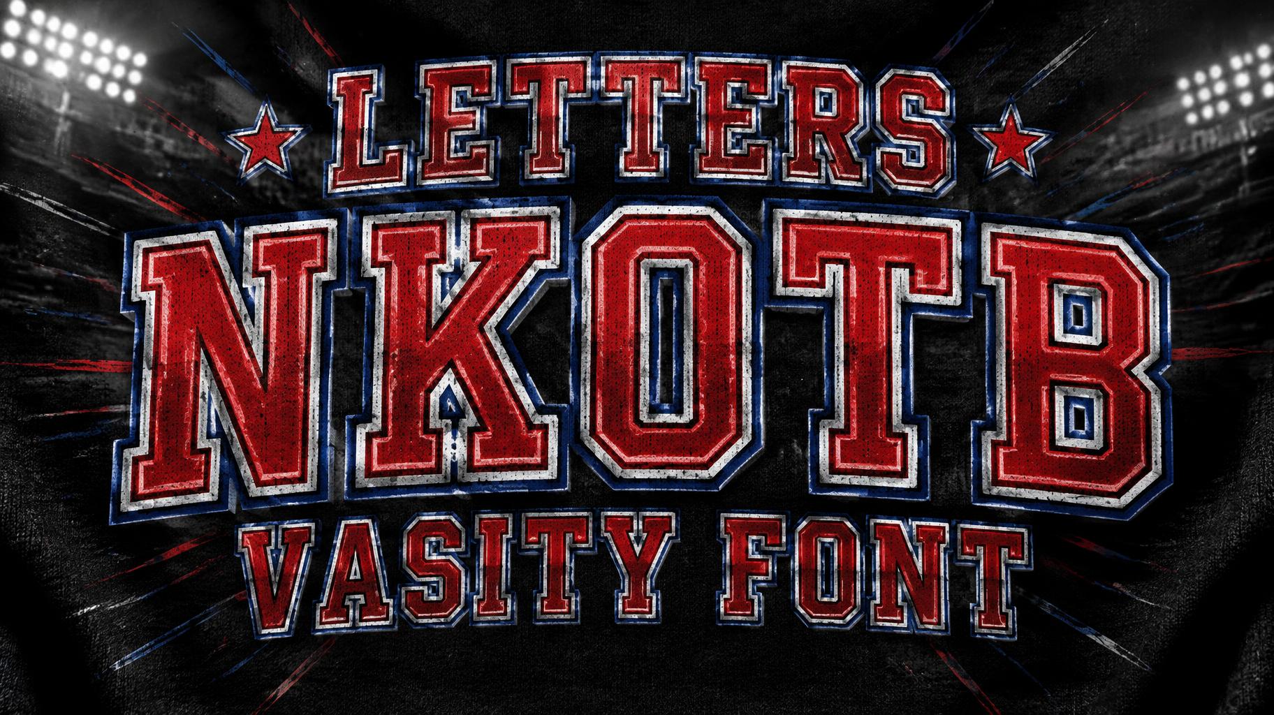 "LETTERS NKOTB VASITY FONT" — Sports | AI Text Effect Generator