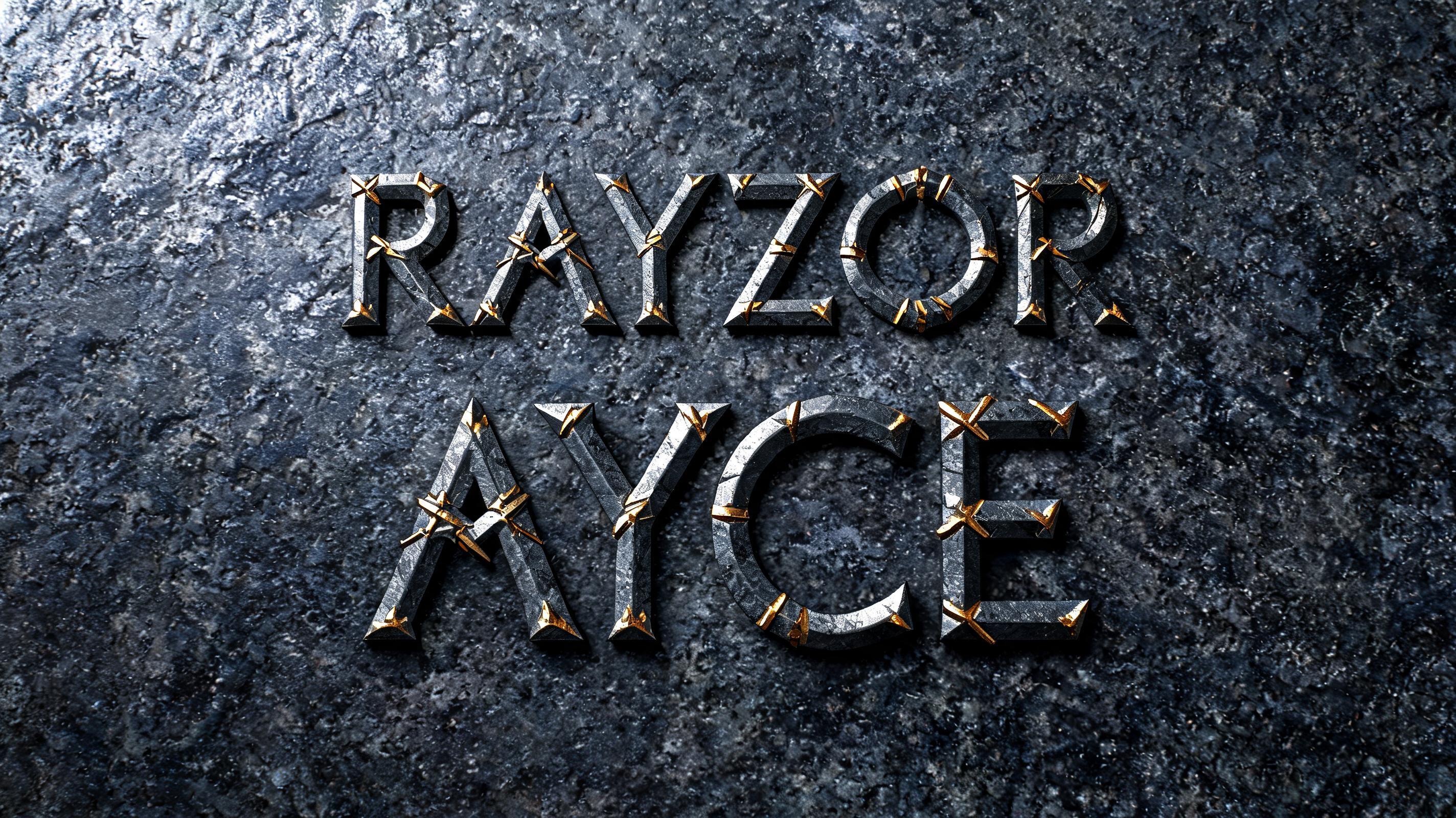 "Rayzor Ayce" — Viking Runic | AI Text Effect Generator