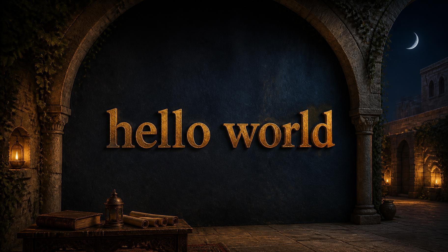 "hello world" — Diy | AI Text Effect Generator