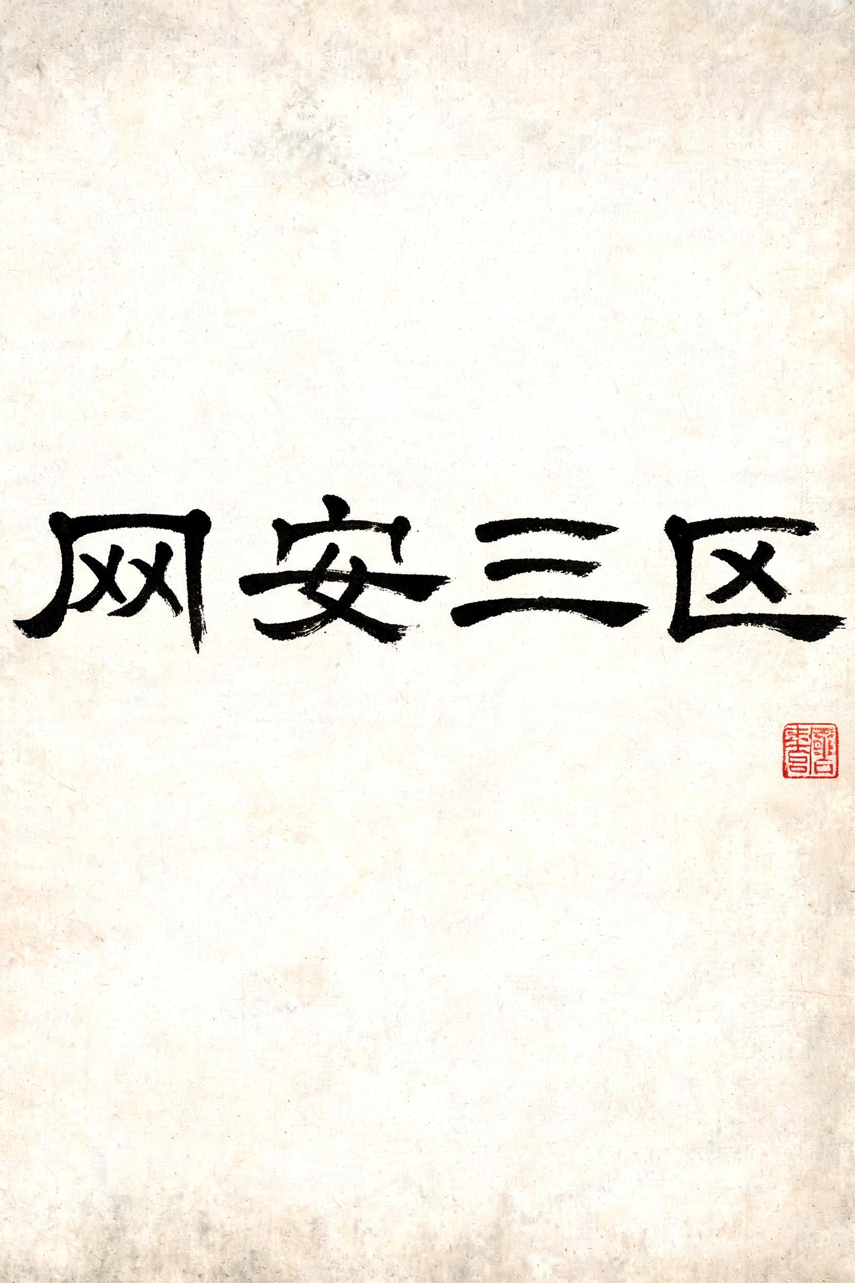 "网安三区" — Brush Chinese Ink | AI Text Effect Generator