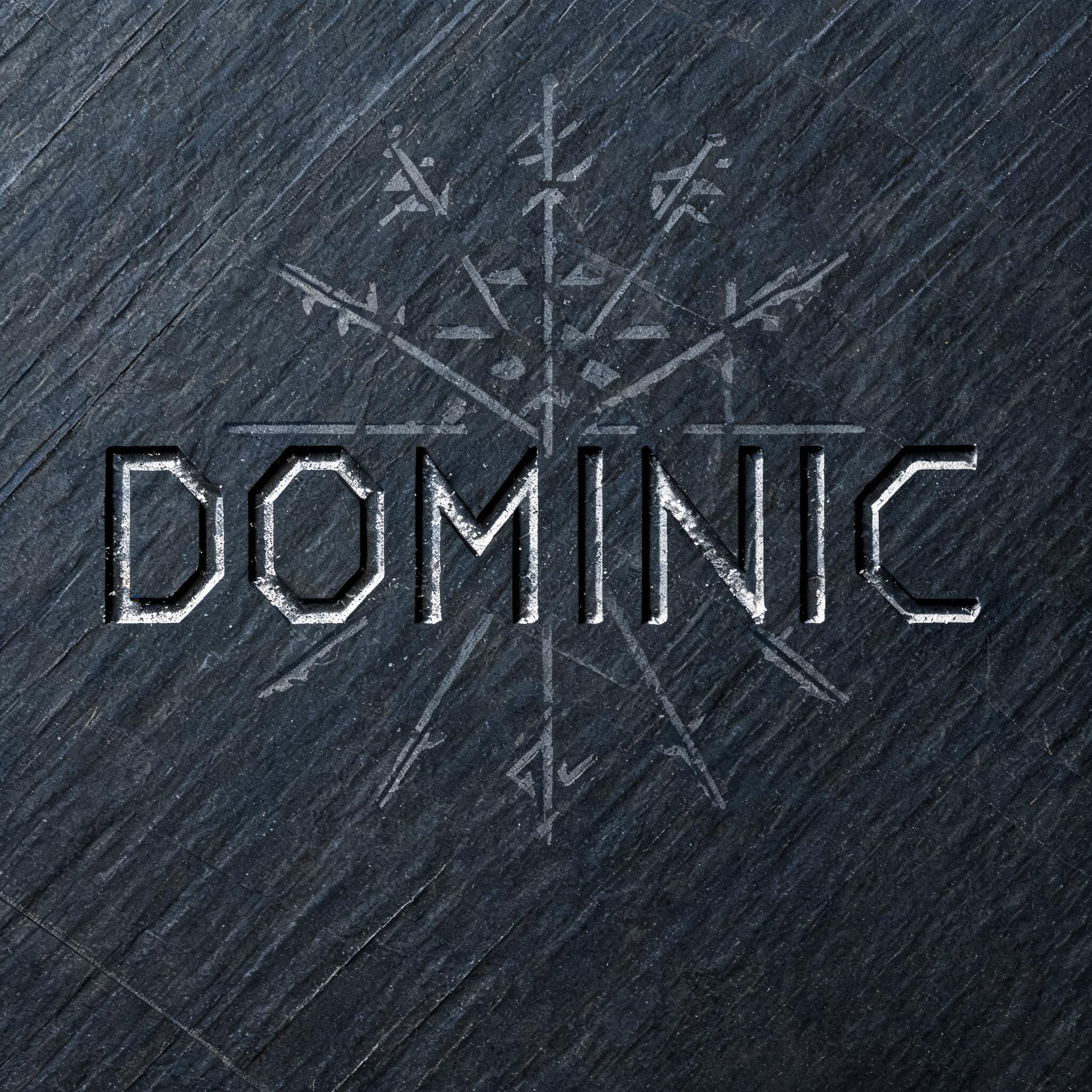 "DOMINIC" — Viking | AI Text Effect Generator