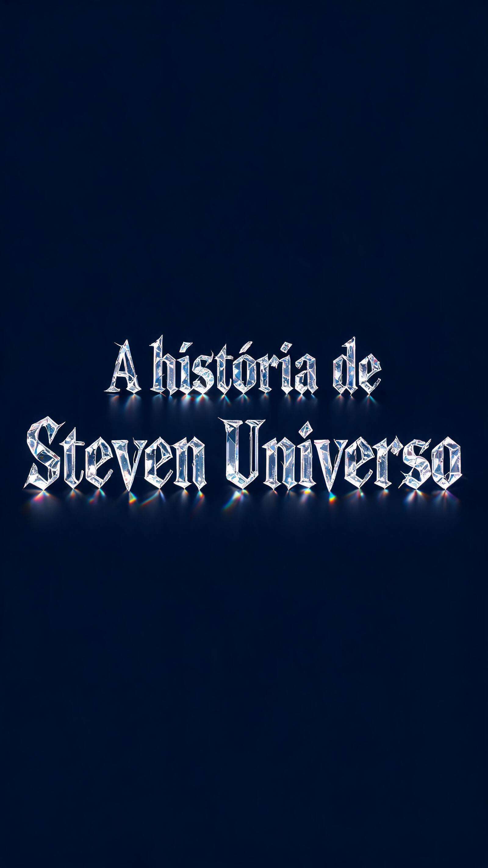 "A história de Steven Universo" — Glass | AI Text Effect Generator