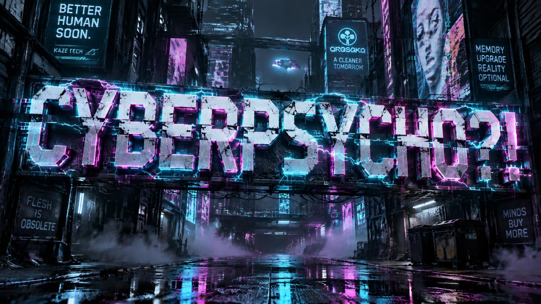 "CYBERPSYCHO?!" — Cyberpunk | AI Text Effect Generator