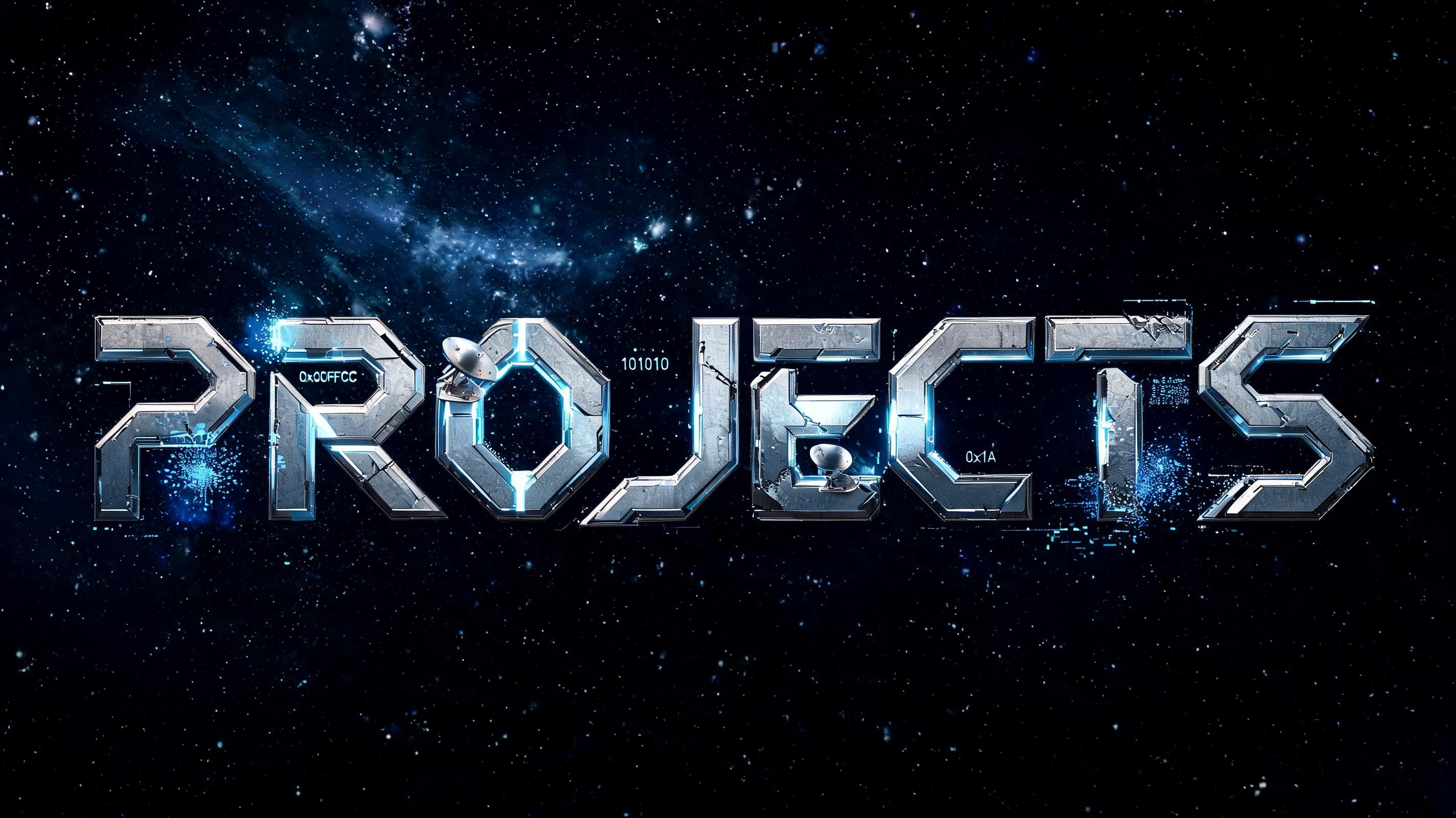 "PROJECTS" — Cinematic Scifi | AI Text Effect Generator