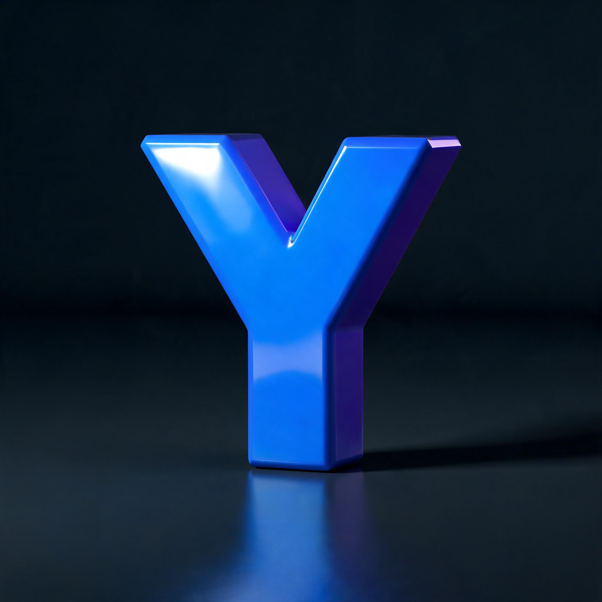 "Y" — 3d Bold | AI Text Effect Generator