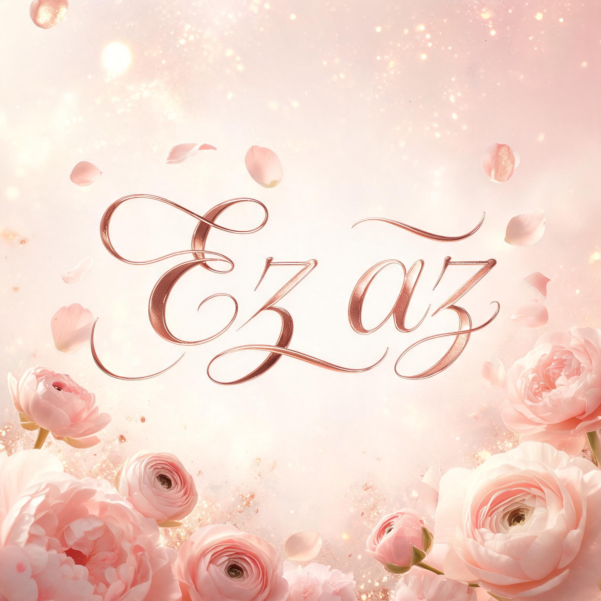 "Ez az" — Romantic Her text effect