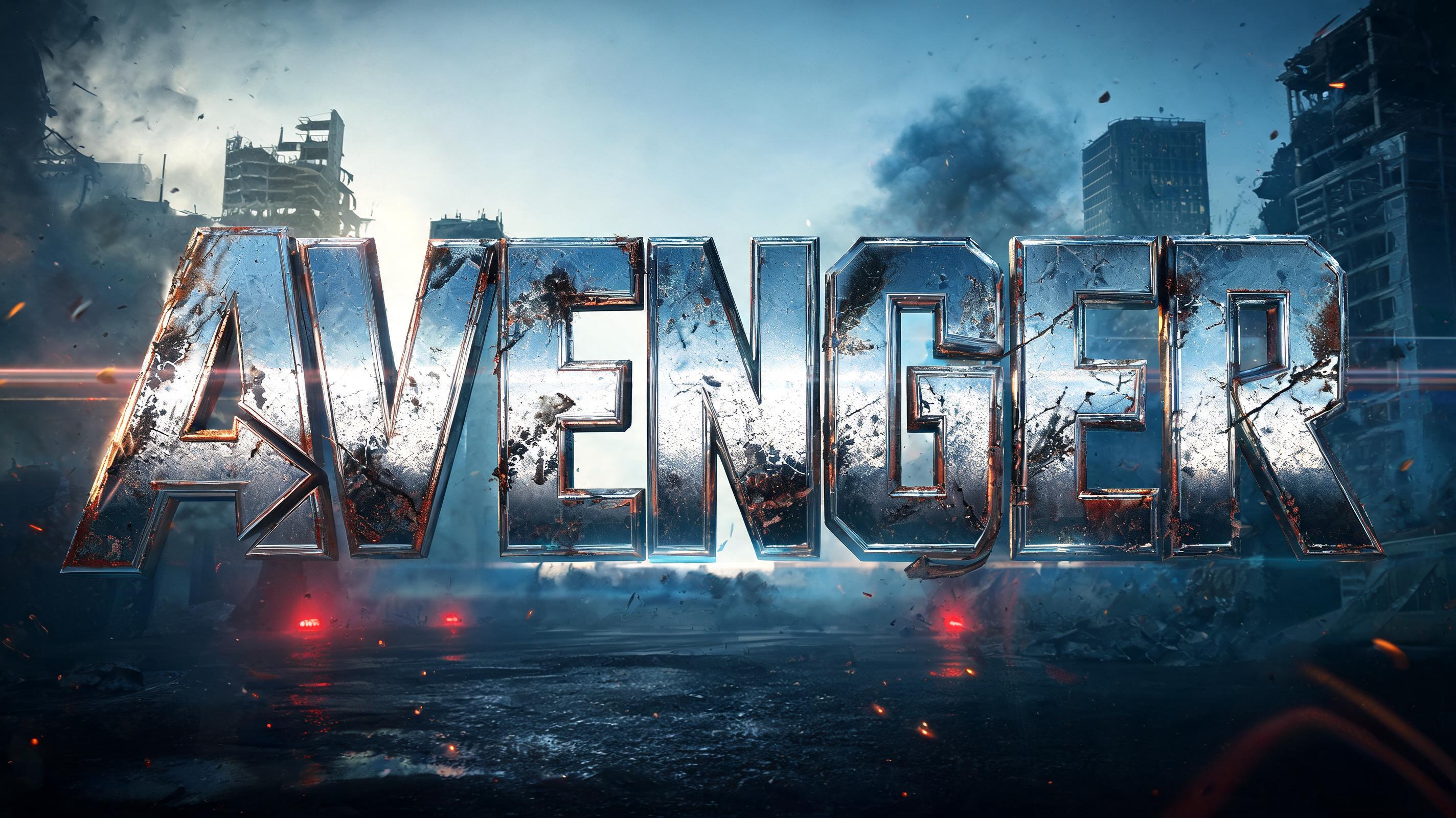 "avenger" — Cinematic | AI Text Effect Generator