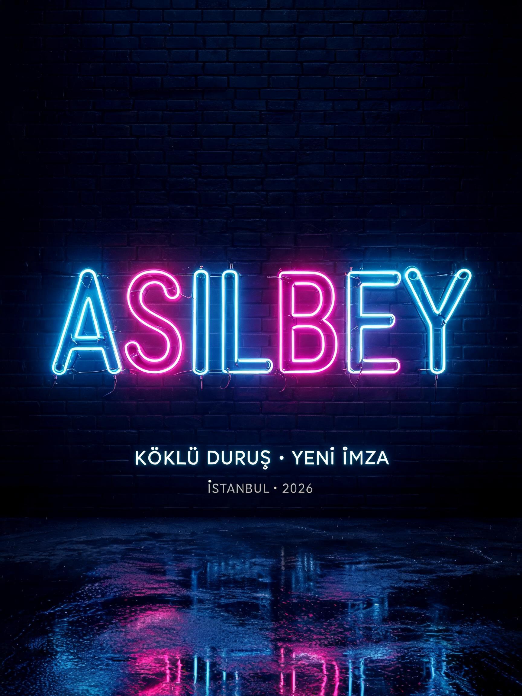 "Asilbey" — Neon Glow | AI Text Effect Generator