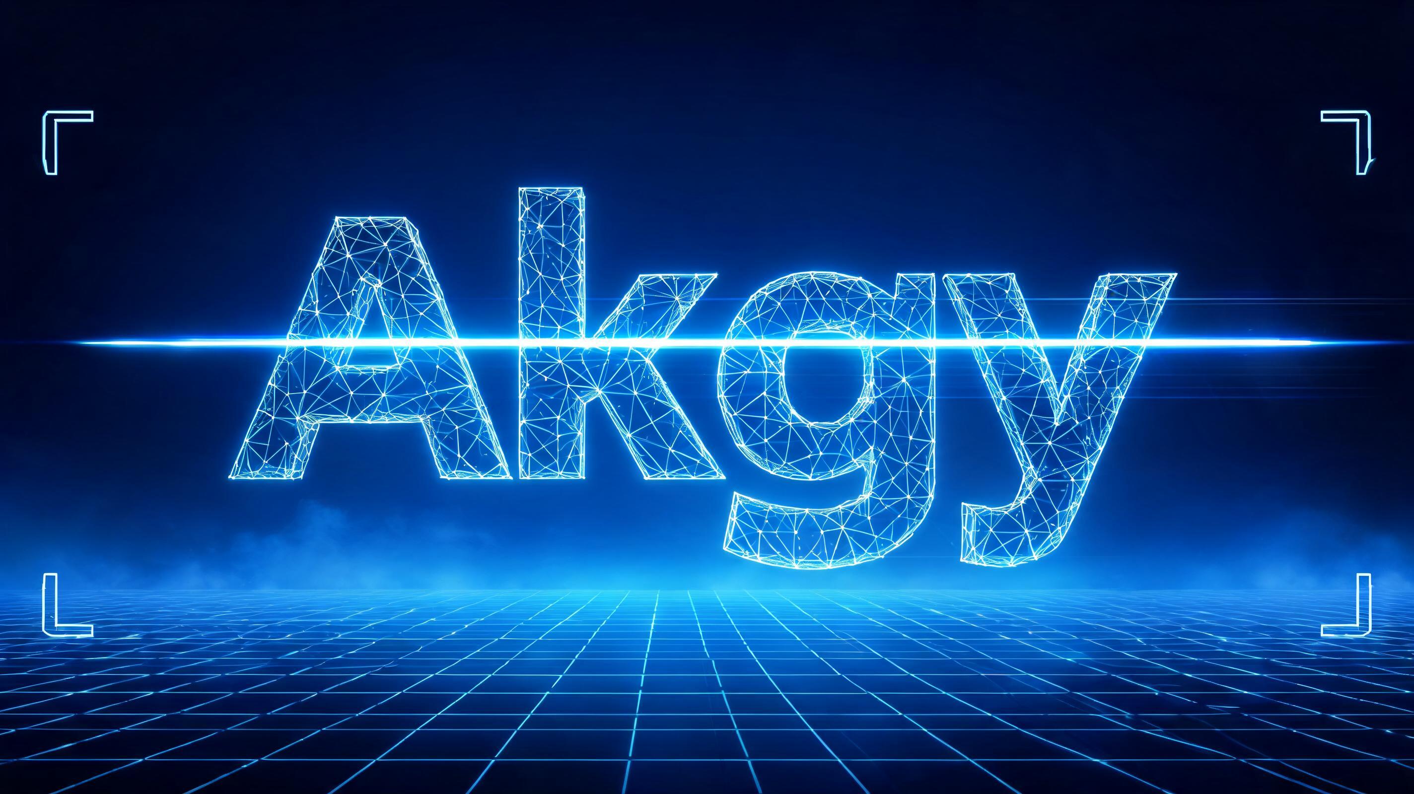 "Akgy" — Futuristic | AI Text Effect Generator