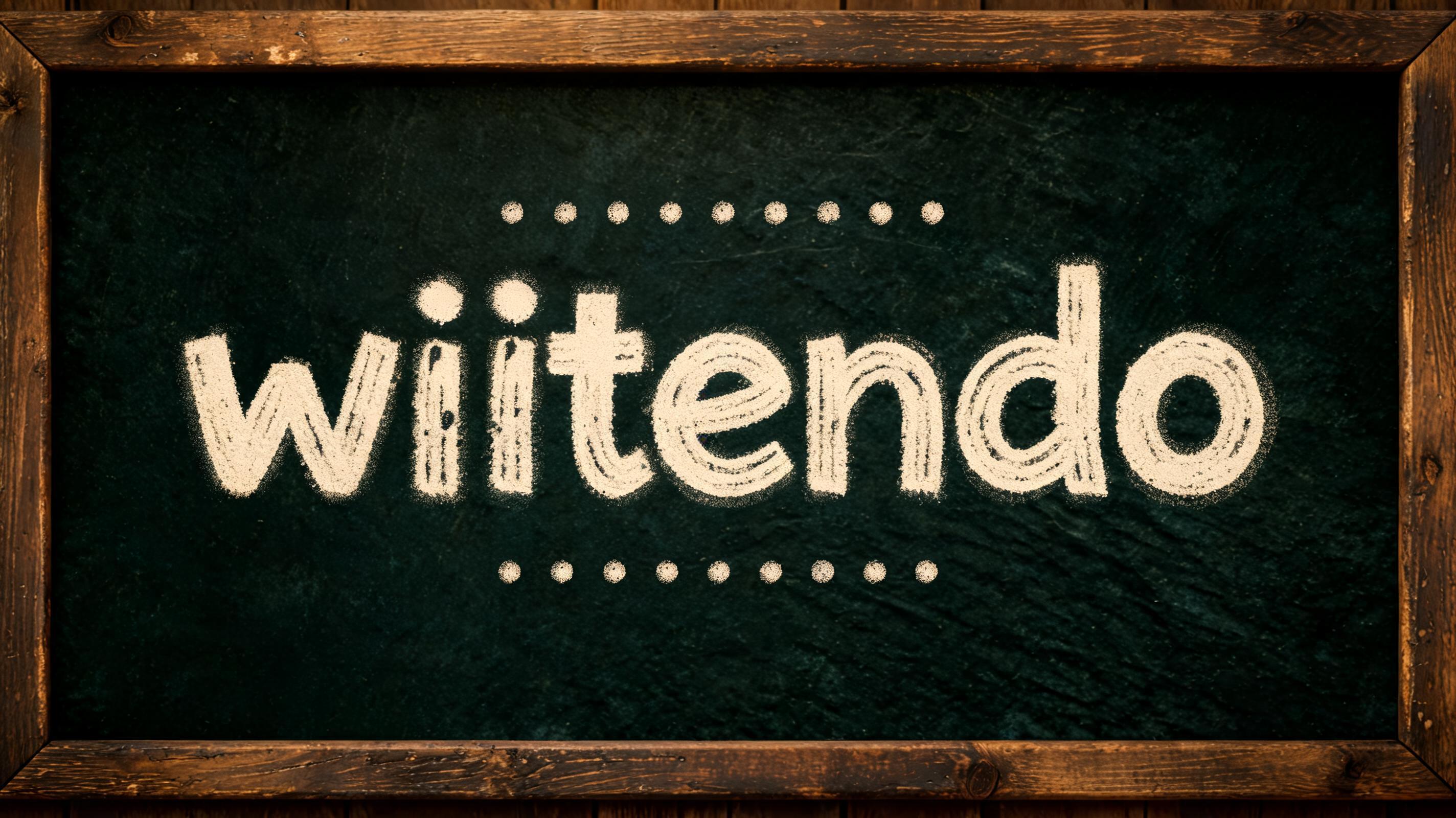"wiitendo" — Chalk | AI Text Effect Generator