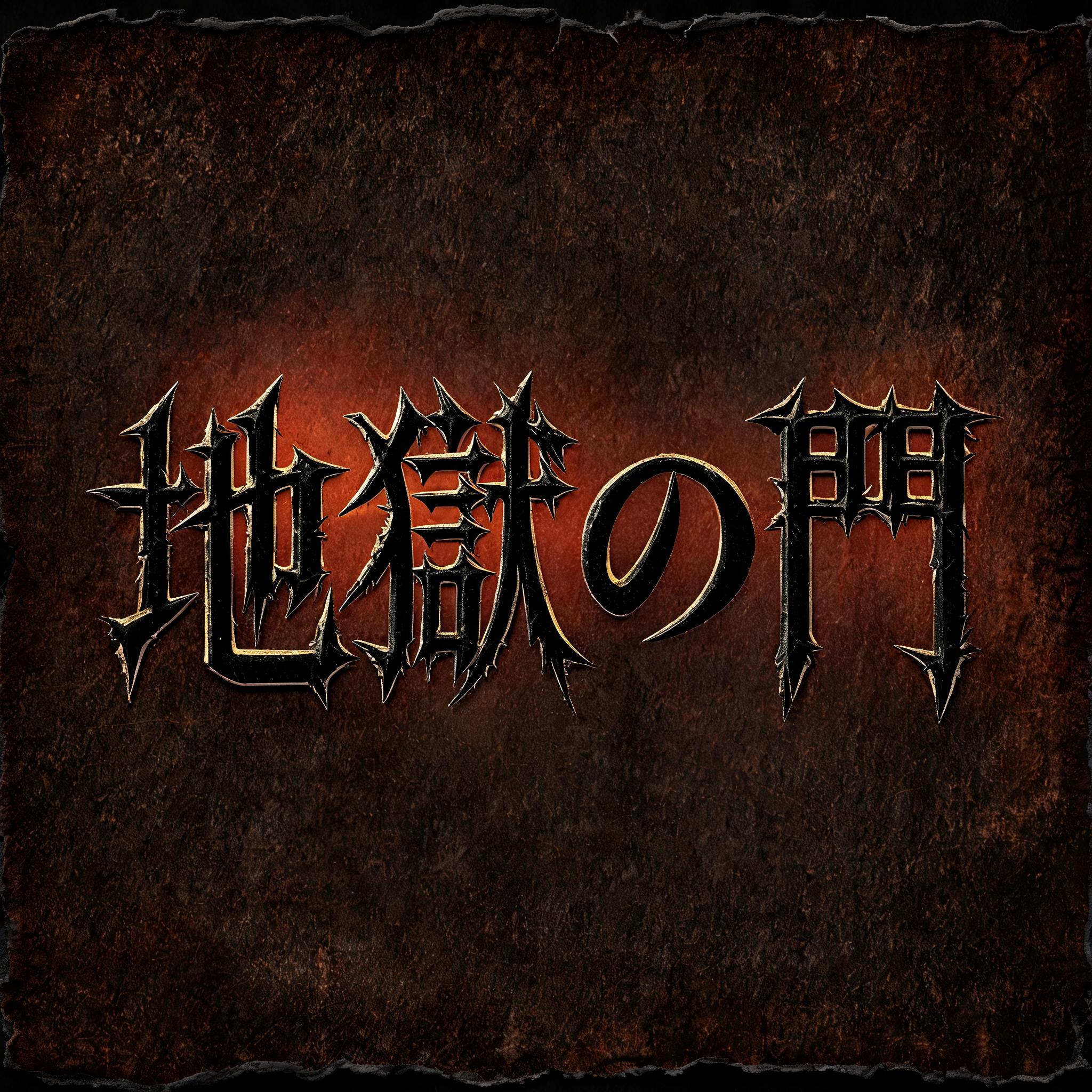 "地獄の門" — Gothic Font | AI Text Effect Generator