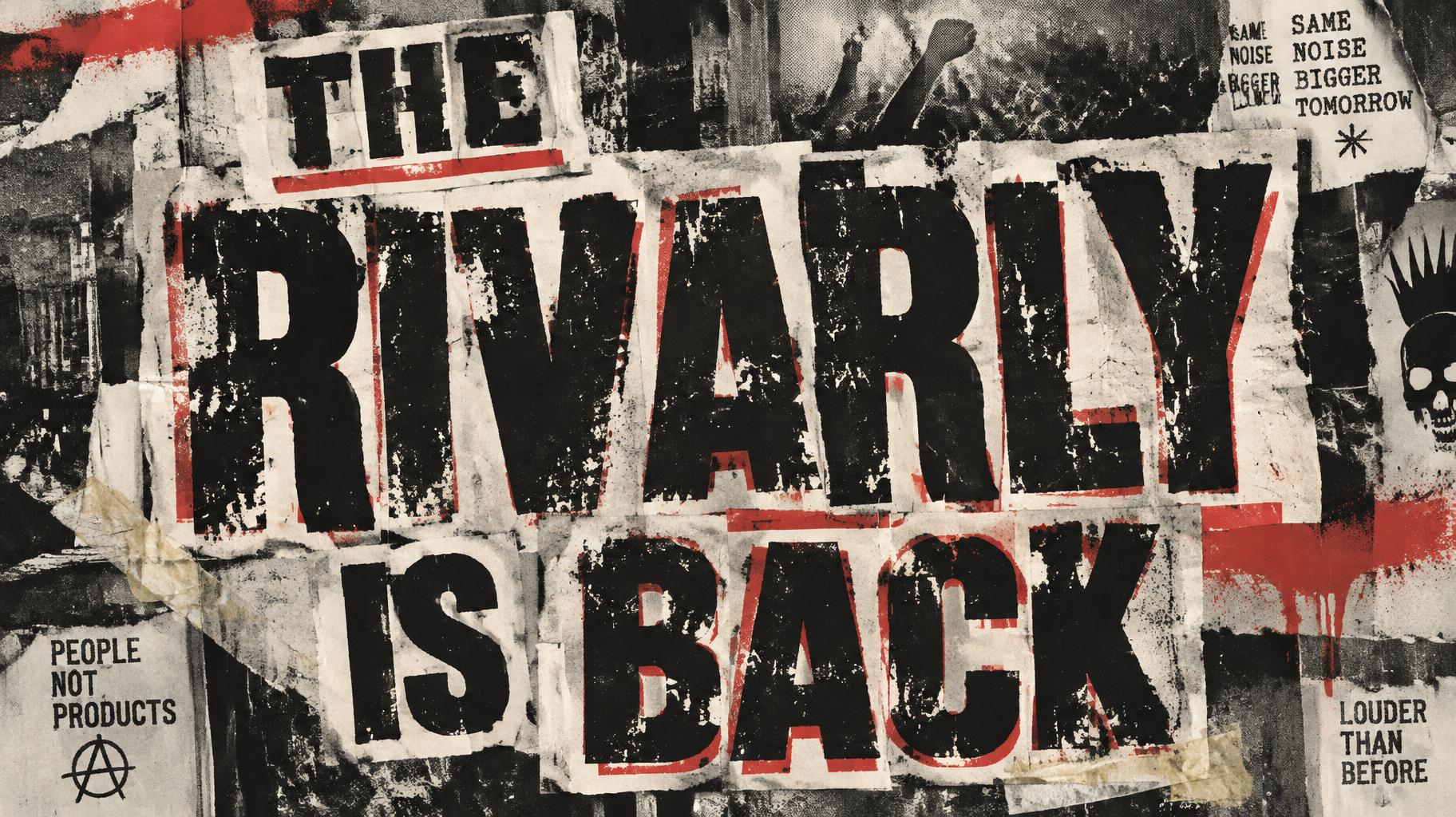 "THE RIVARLY IS BACK" — Grunge | AI Text Effect Generator