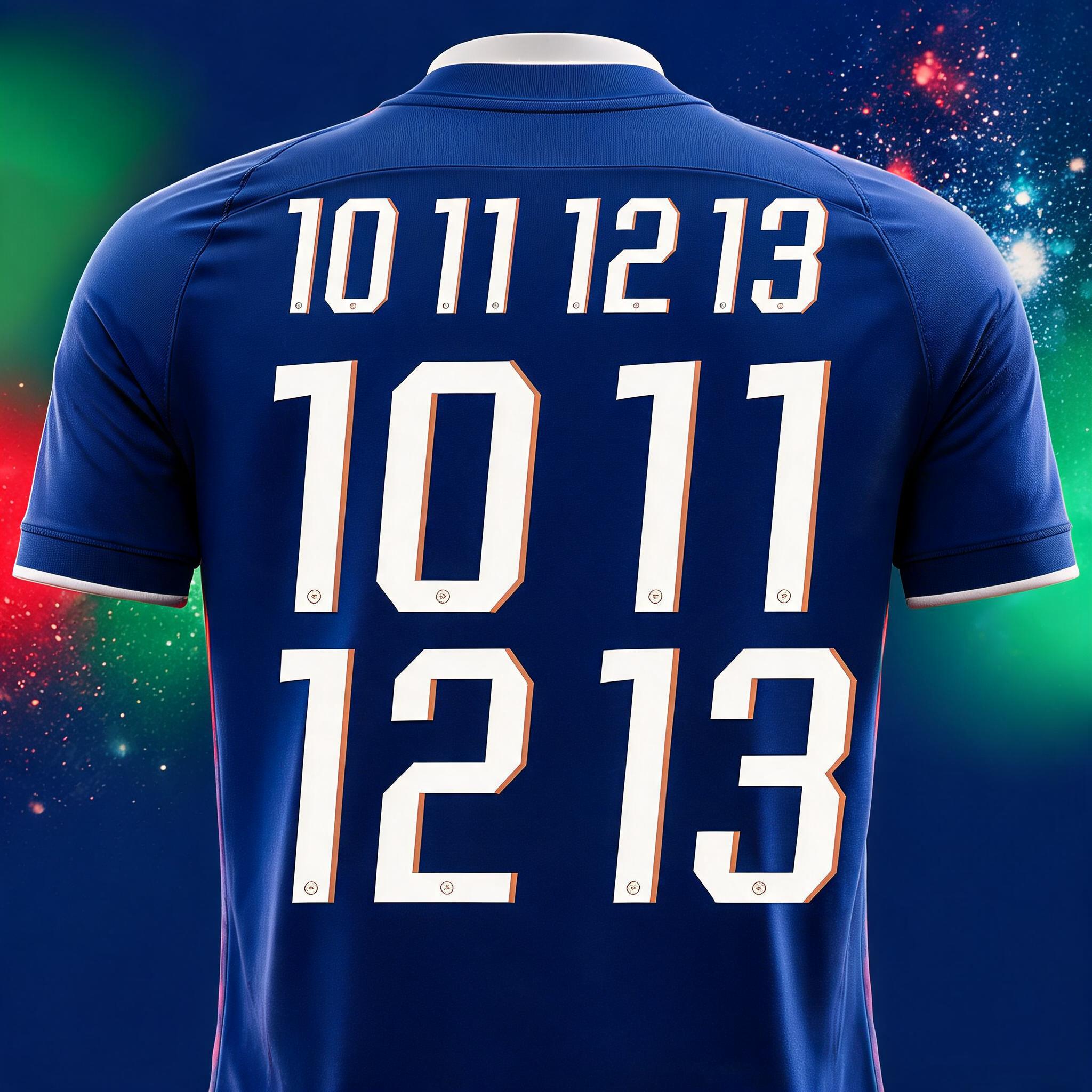 "10 11 12 13" — Sports Football | AI Text Effect Generator