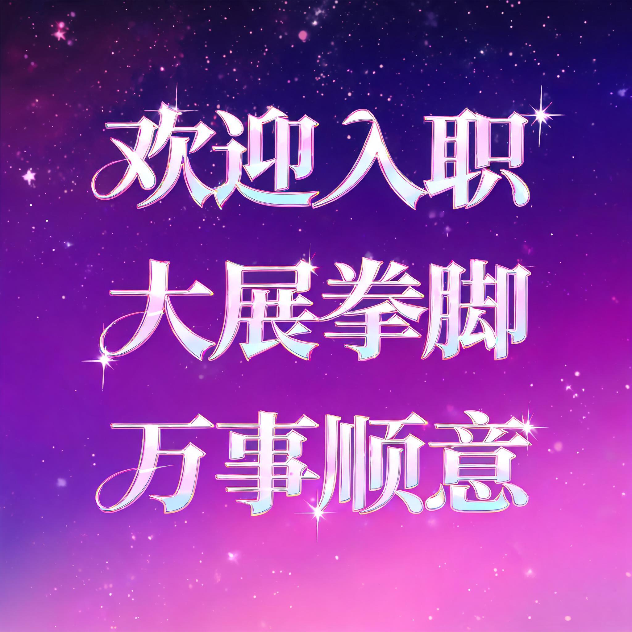"欢迎入职
大展拳脚
万事顺意" — Anime | AI Text Effect Generator