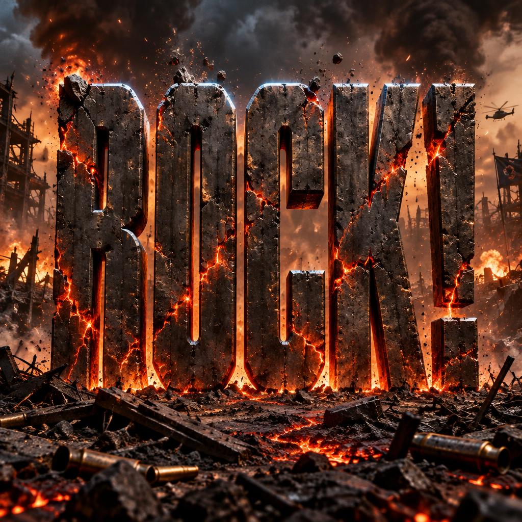 make the text say ROCK!