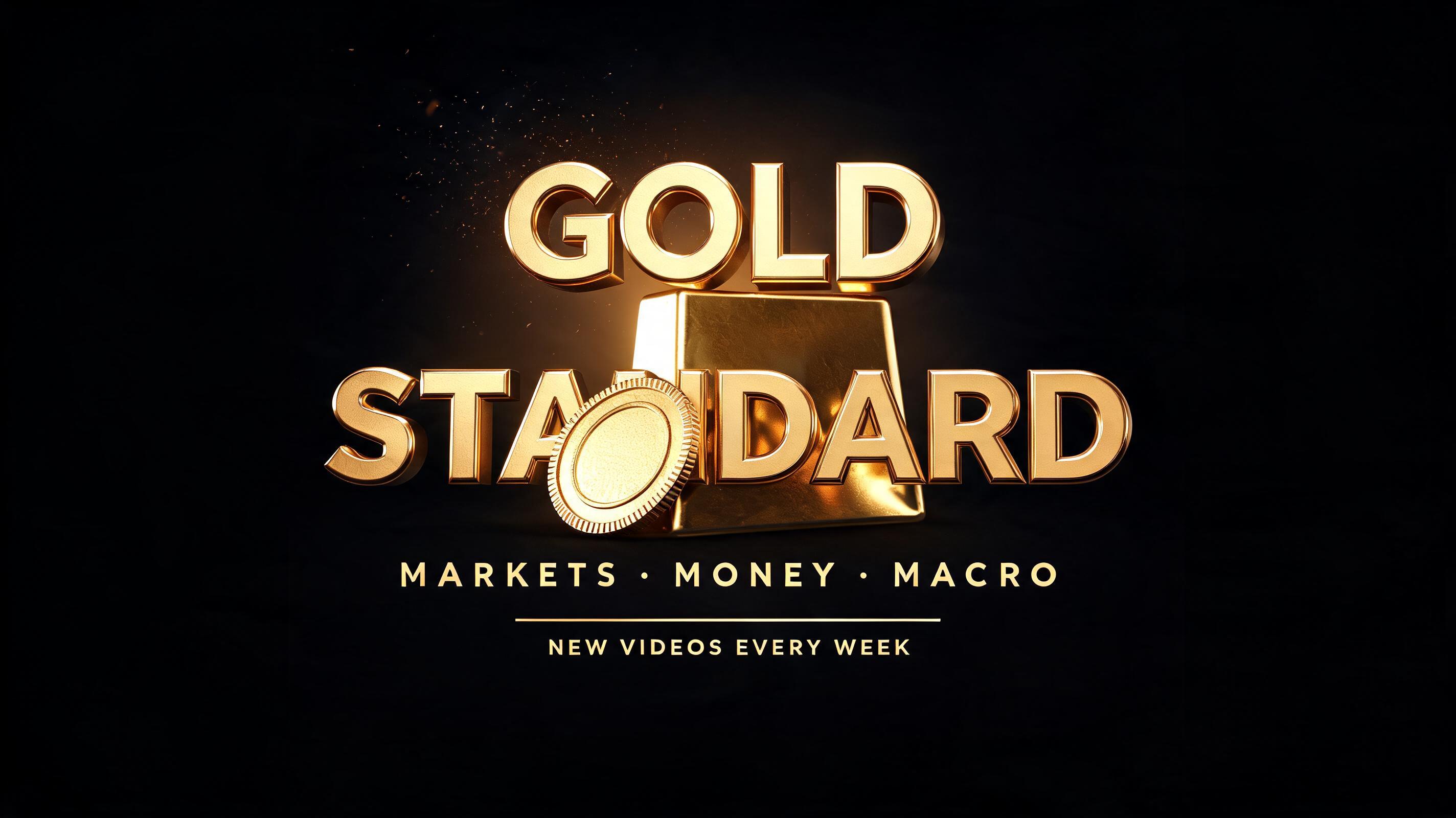 "GOLD STANDARD
MARKETS · MONEY · MACRO
NEW VIDEOS EVERY WEEK" — 3d Bold Gold | AI Text Effect Generator