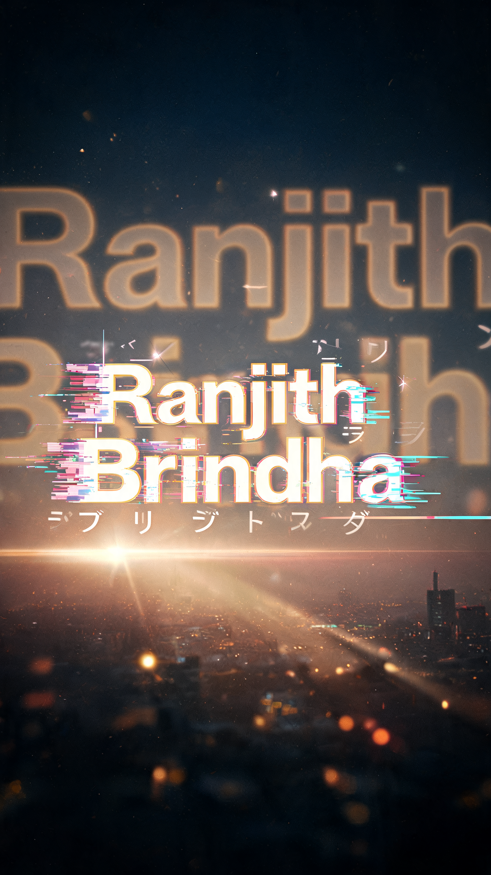 "Ranjith Brindha" — Cinematic | AI Text Effect Generator