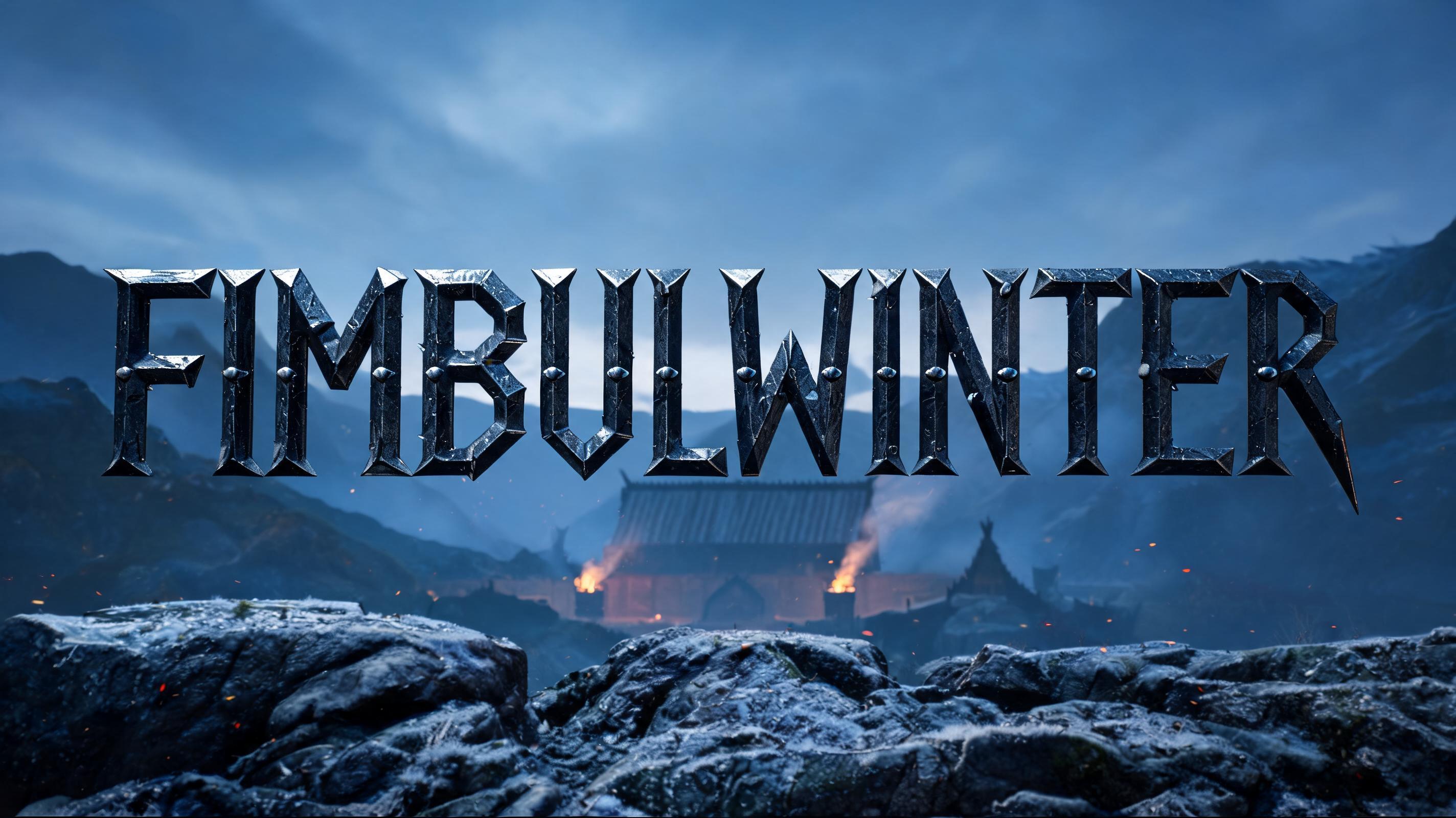 "FIMBULWINTER" — Viking | AI Text Effect Generator