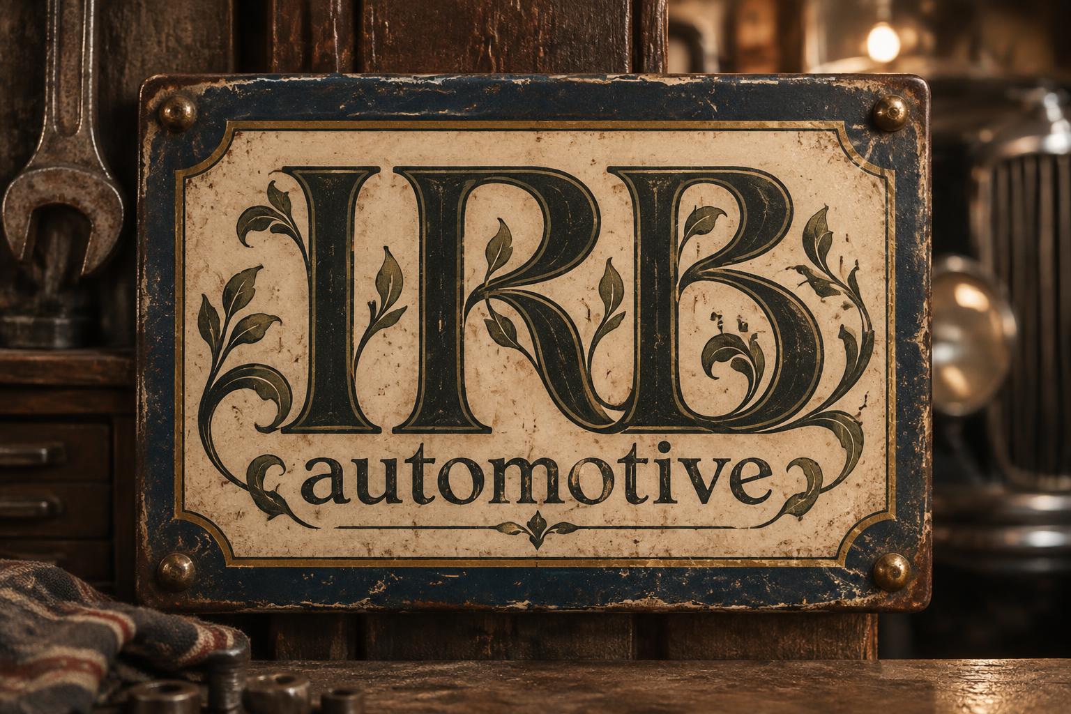 "IRB automotive" — Vintage | AI Text Effect Generator