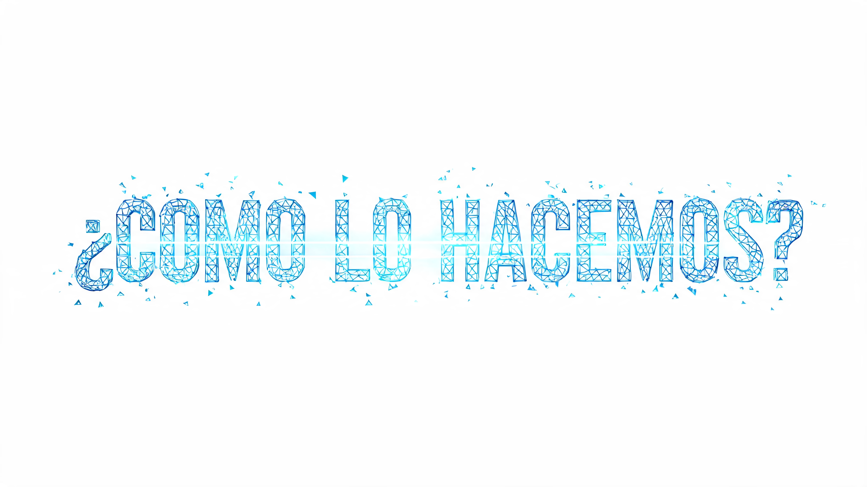 "¿COMO LO HACEMOS?" — Futuristic | AI Text Effect Generator