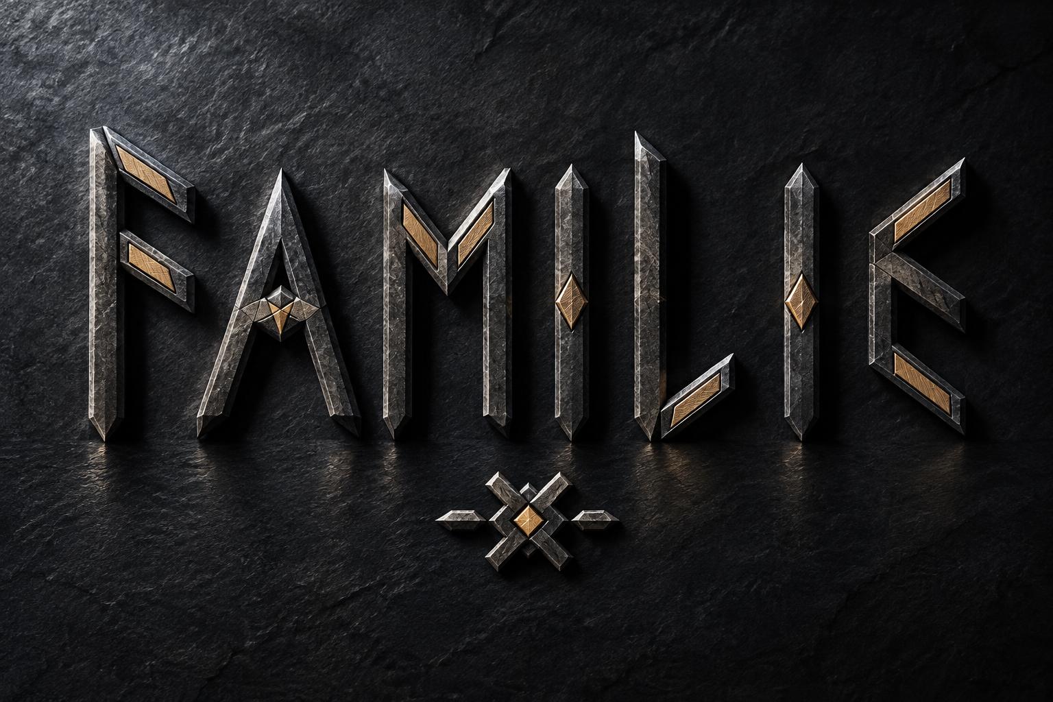 "Familie" — Viking Runic | AI Text Effect Generator