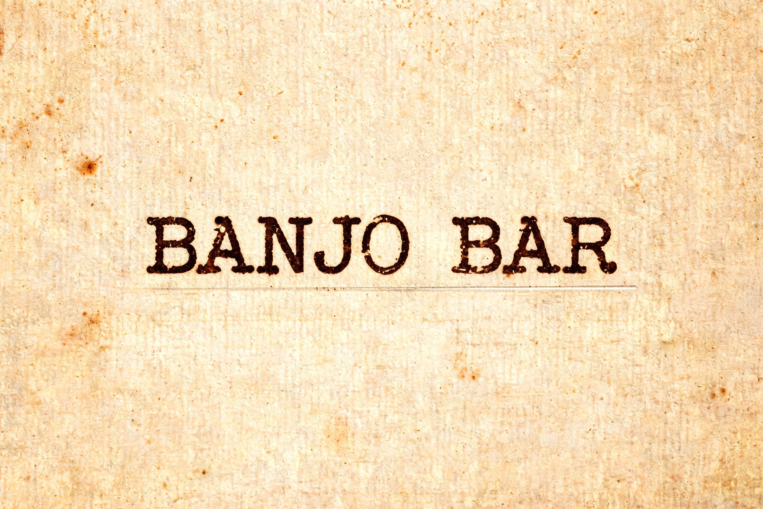 "Banjo Bar" — Typewriter | AI Text Effect Generator