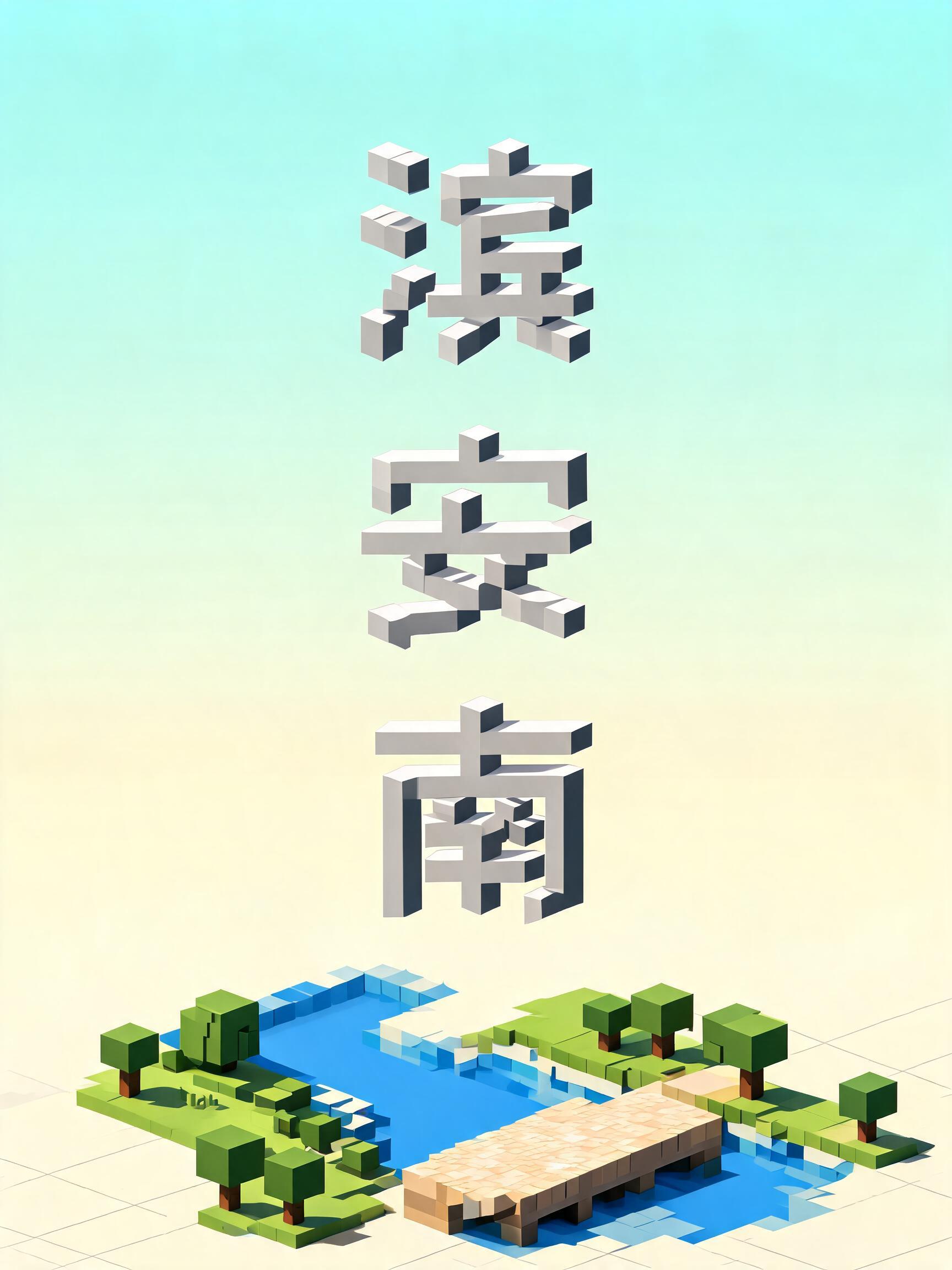 "滨安南
" —  | AI Text Effect Generator